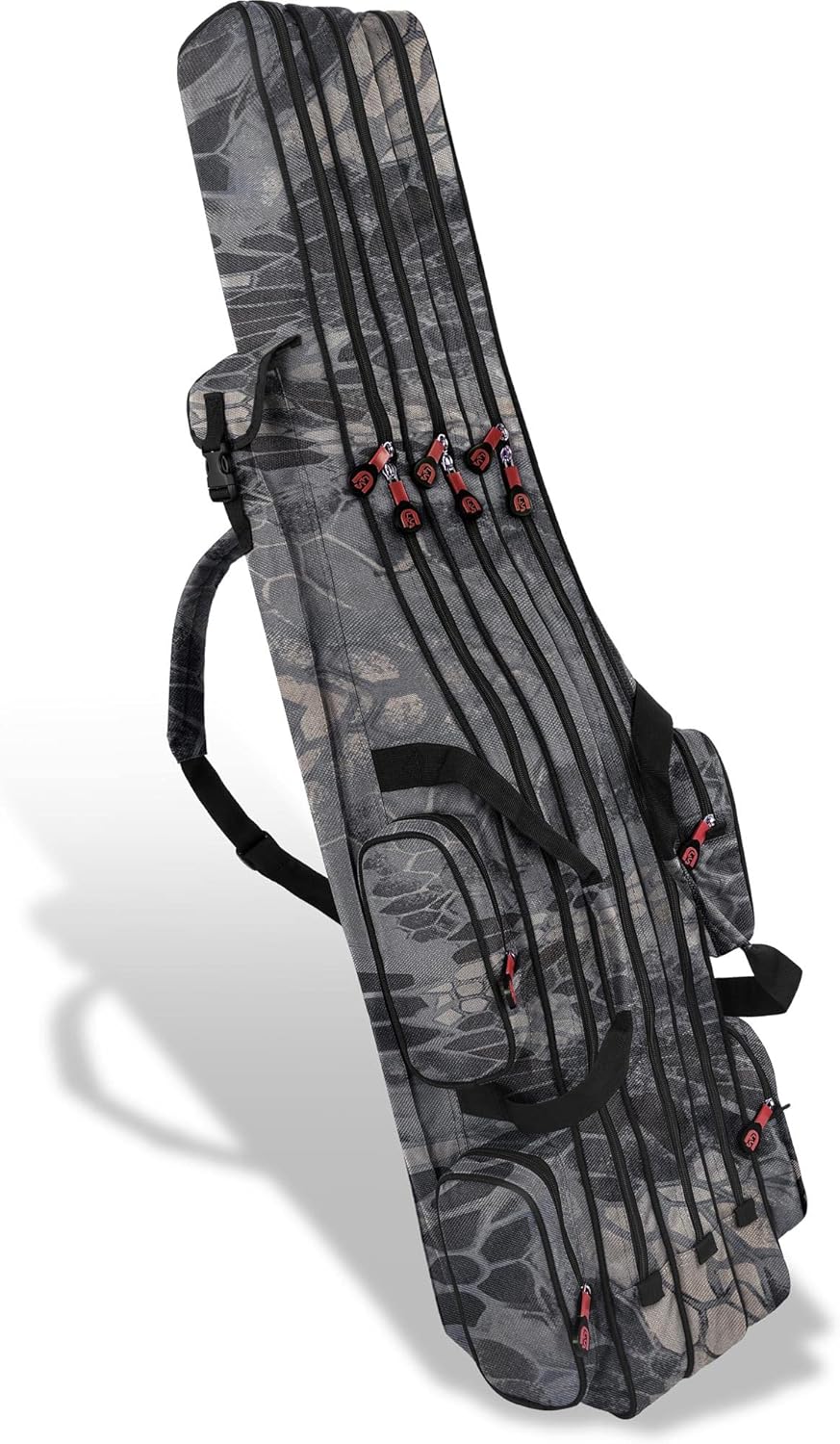 Allround-Angelrutentasche, Black-Camo 150 cm