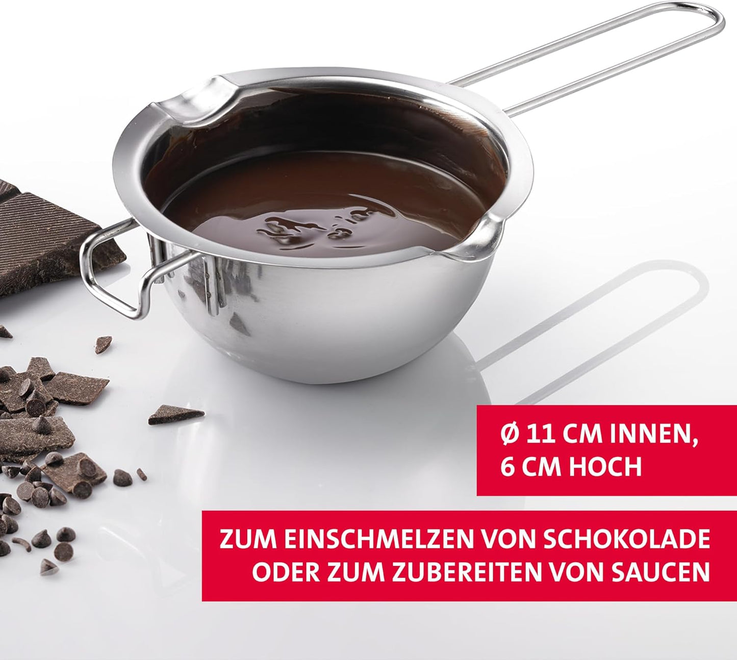 Schmelzschale und Tauchgabel-Set (3-teilig), Tauchgabelset + Schmelzschale