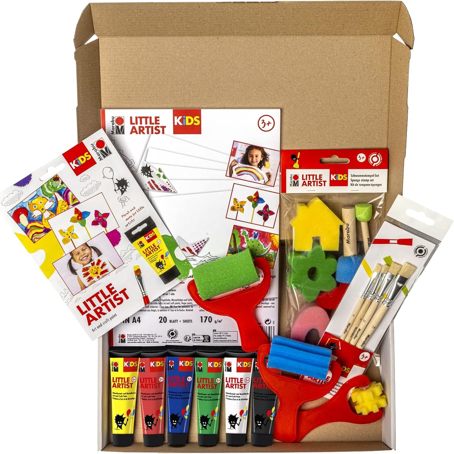 Little Artist Mal- und Bastelbox für Kinder ab 3 Jahren, Starter Box