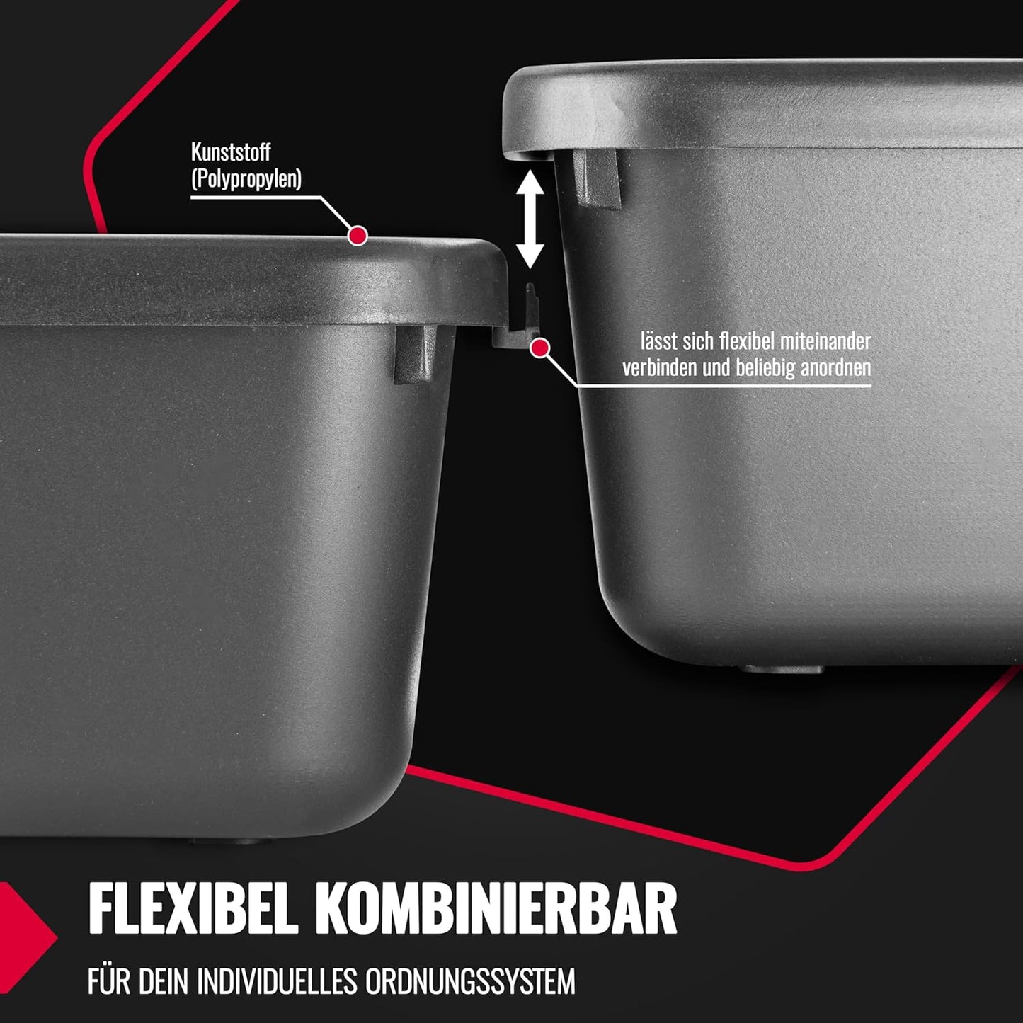 Schubladen-Organizer für Werkstatt & Büro (69 Stück), 69er Set
