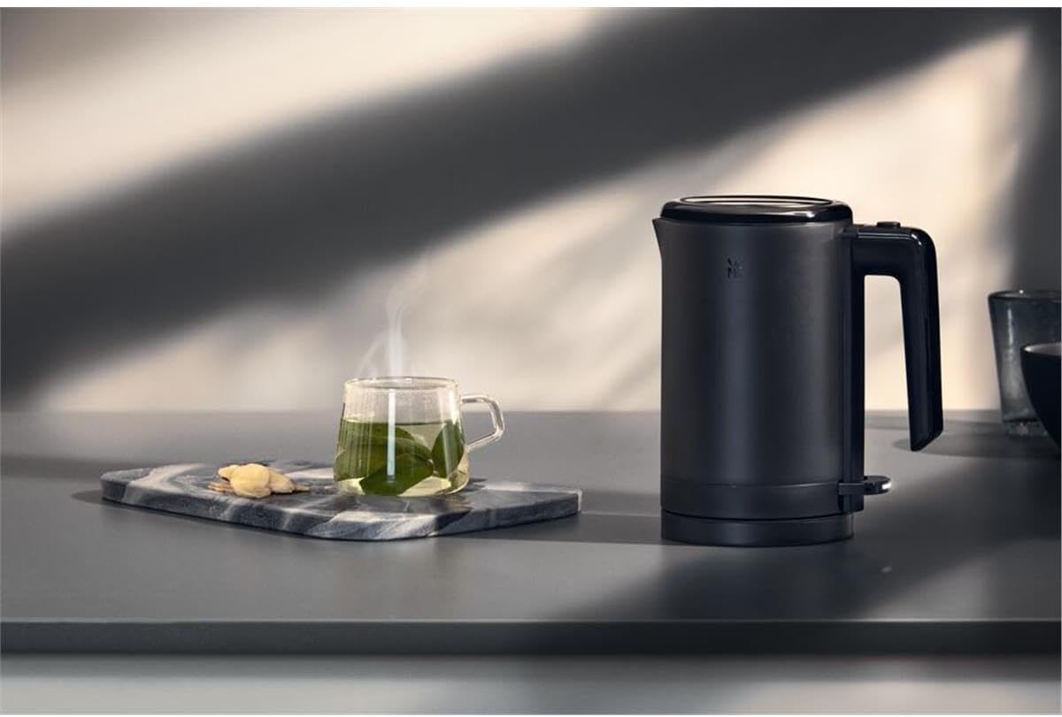 Mini Reise-Wasserkocher mit Kalkfilter, Deep Black