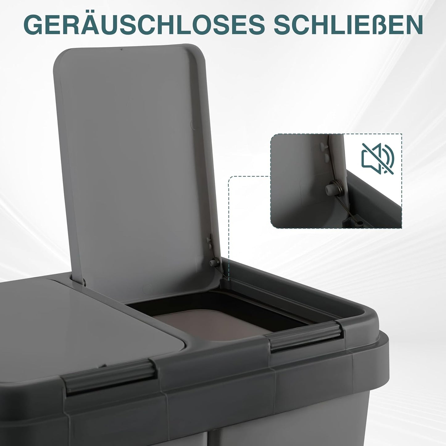 Mülltrennsystem 500114, Anthrazit