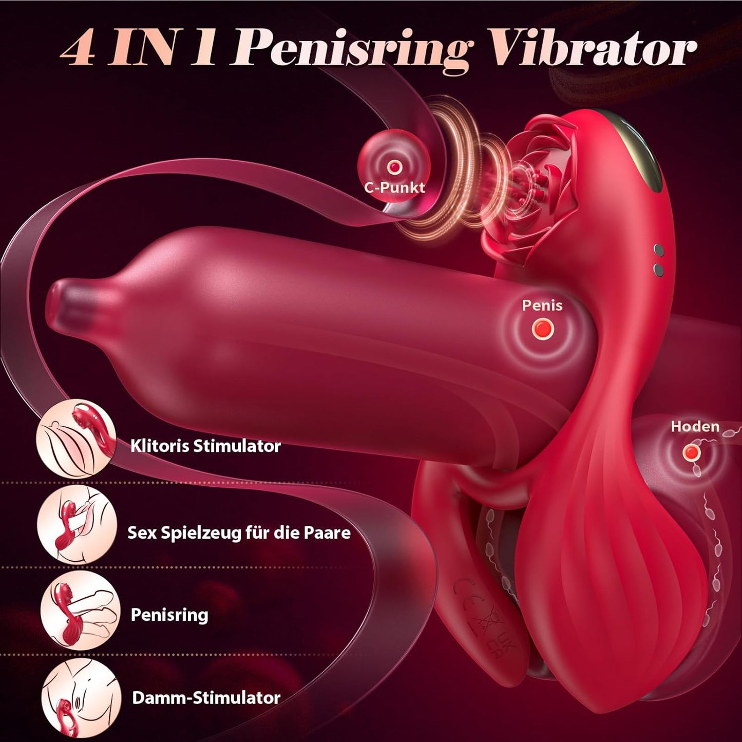 Paarvibrator mit Penisring