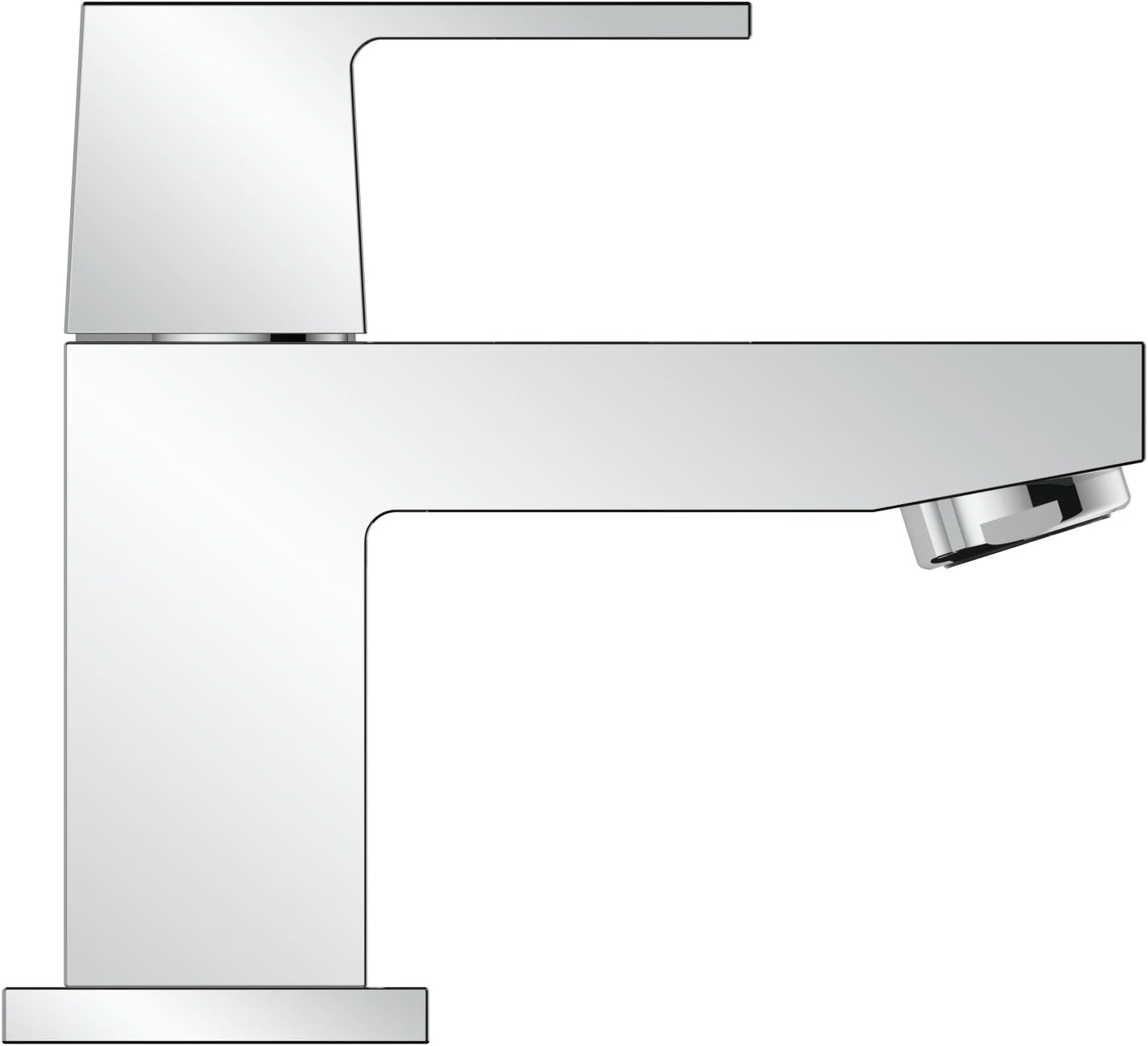 Eurocube Waschtischarmatur mit EcoJoy Funktion, XS glatter Körper Single