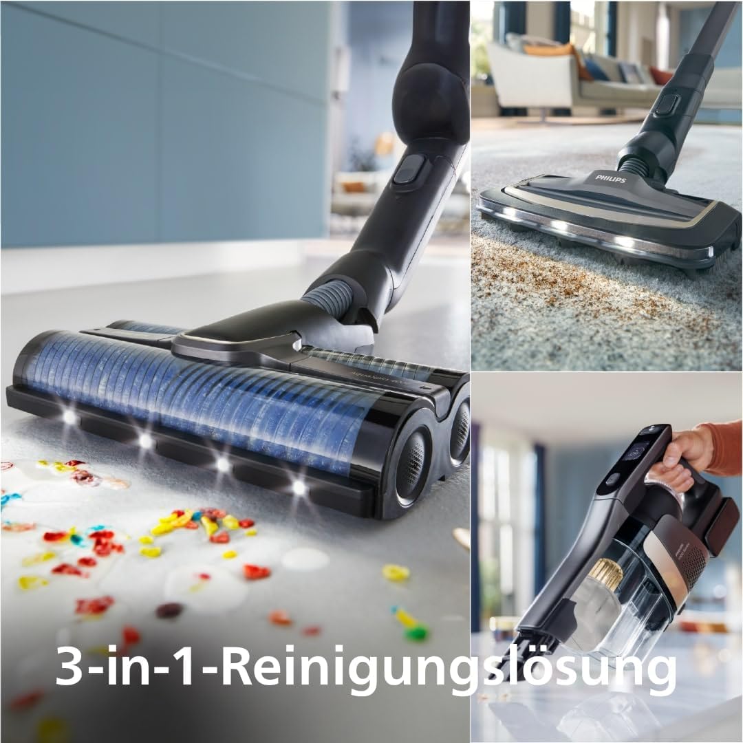 AquaTrio 9000 3-in-1 Staubsauger & Wischer, 3-in-1 Saugen & Wischen 45 Min Laufzeit