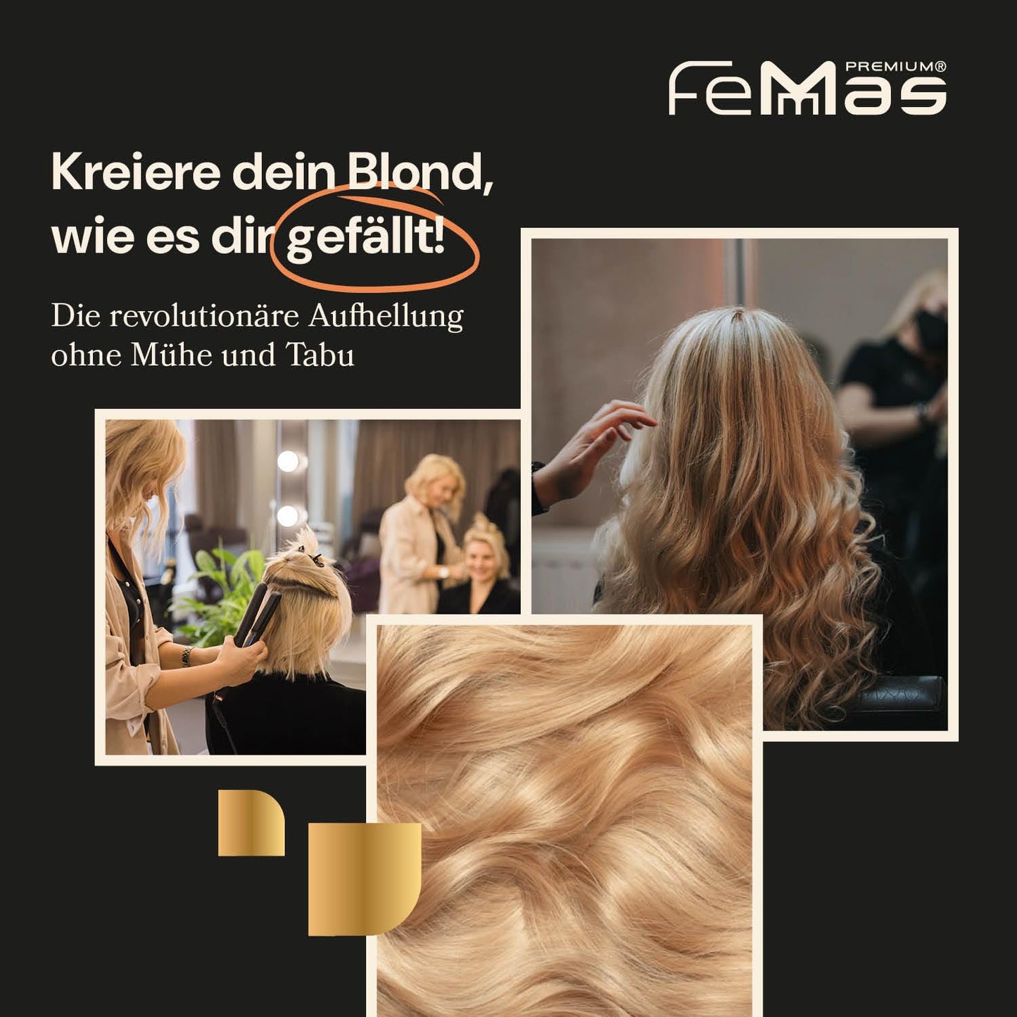 Blondier-Set für Haaraufhellung (mit Arganöl), Klassisch + 3% Oxydant