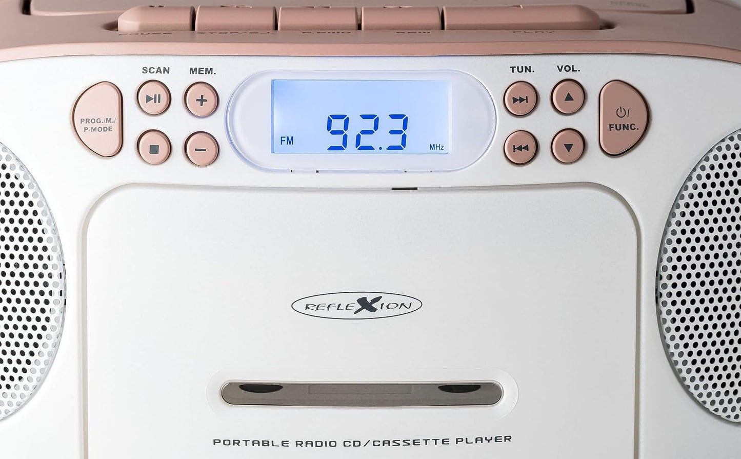 CD-Player mit Kassette RCR2260, ohne DAB-Radio Pink