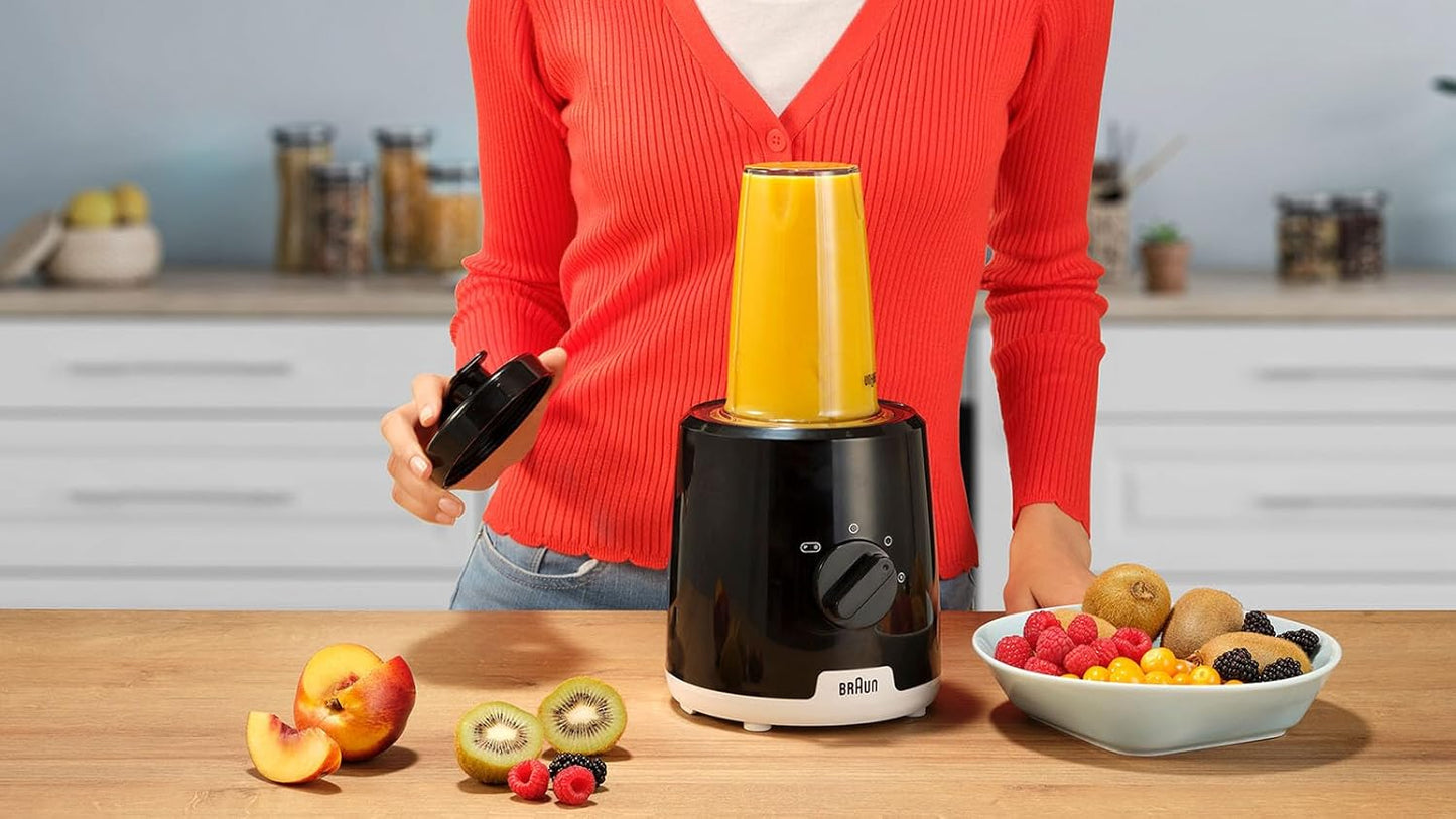 Standmixer Power Blend 1 JB1051, Schwarz Glas-Mixaufsatz