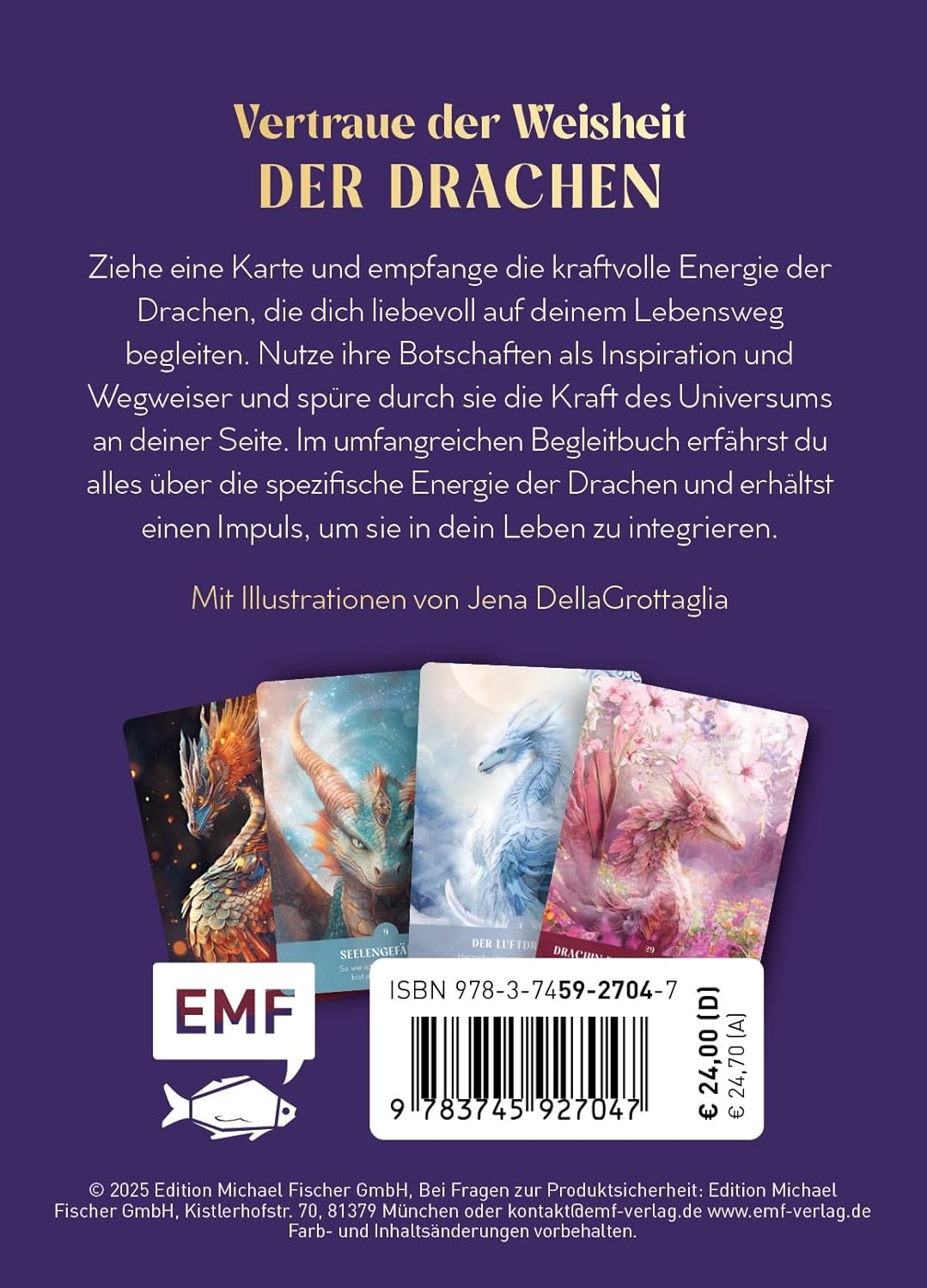 Drachen-Orakelkartenset, Taschenbuch