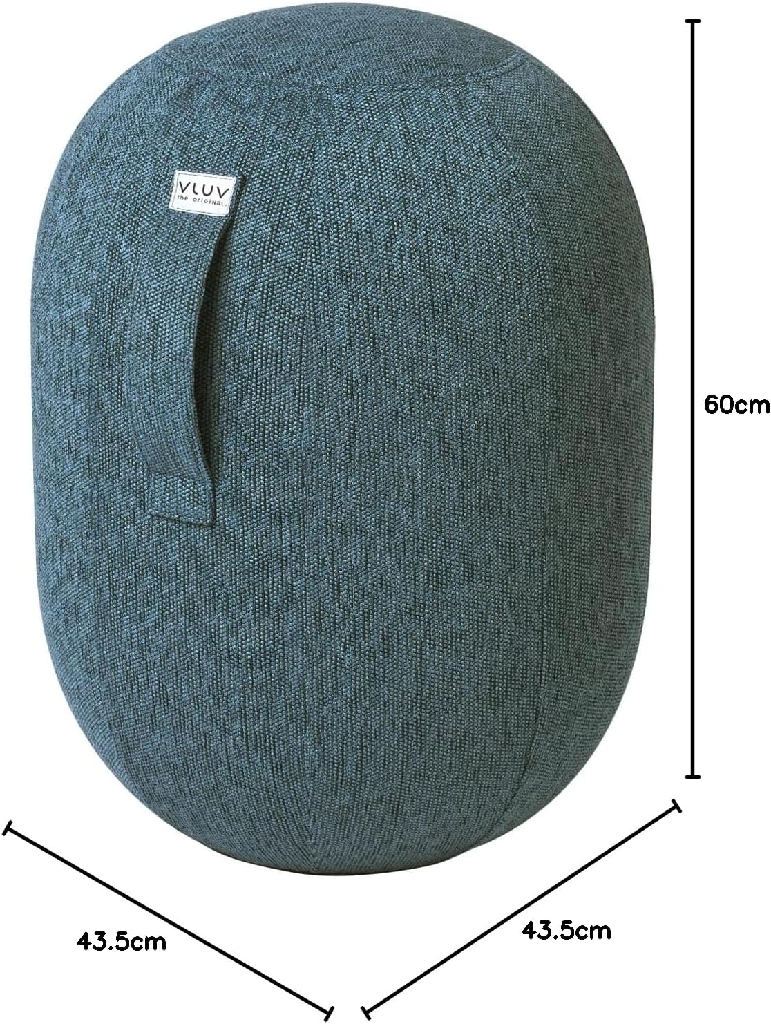 Sitzball Kapsul Stov, Petrol 43.5T x 43.5B x 55H cm