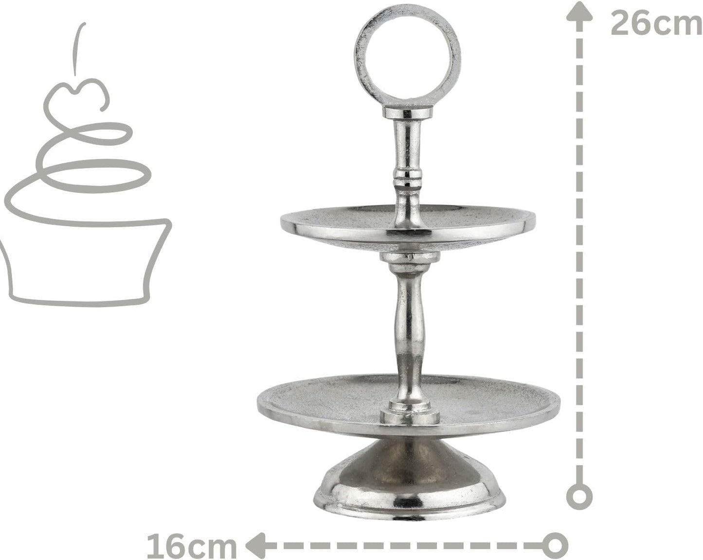 Etagere Annika mit 2 Etagen