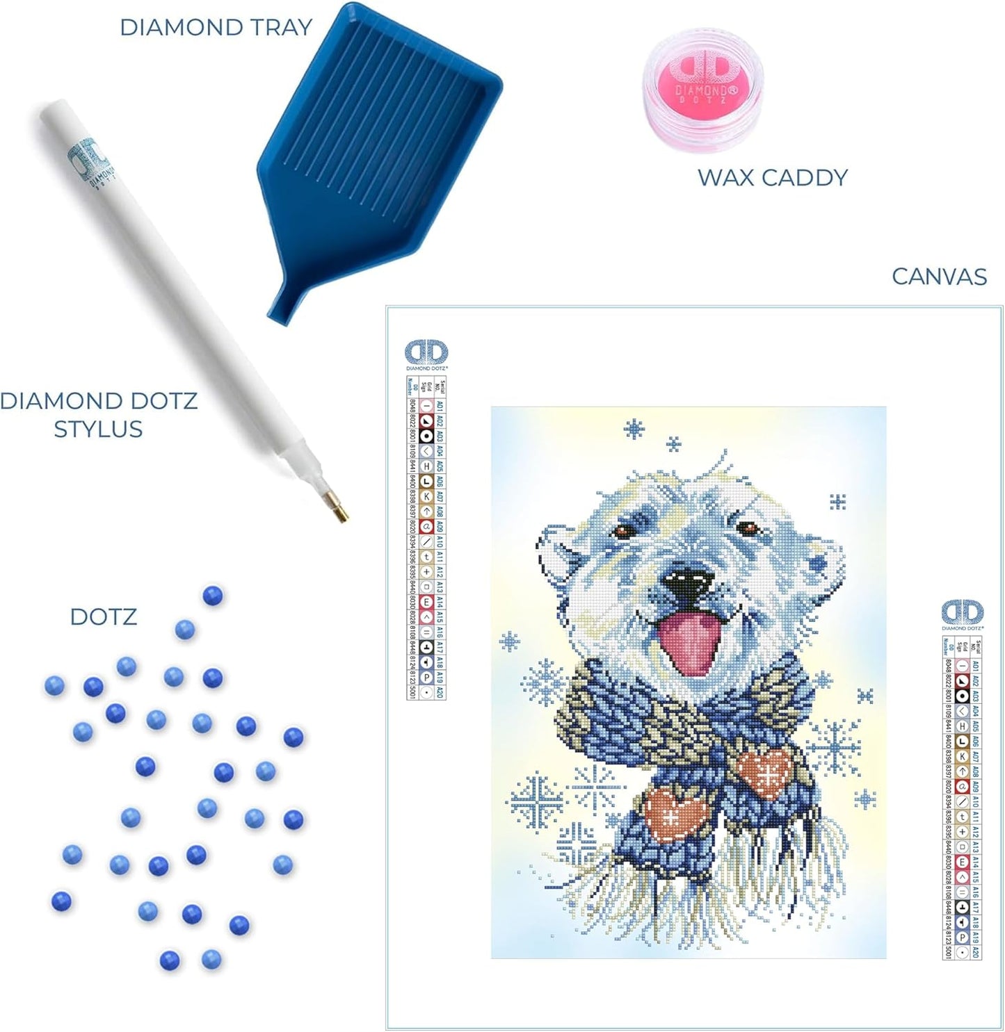 Diamond Painting Set Eisbär, 37 x 51cm Polar Dude