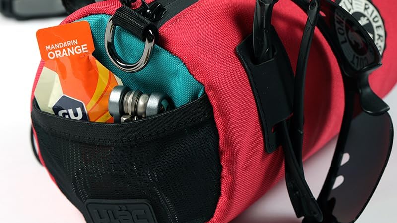 Trinkflaschentasche mit universeller Befestigung, 1.5L Orange - Schwarz