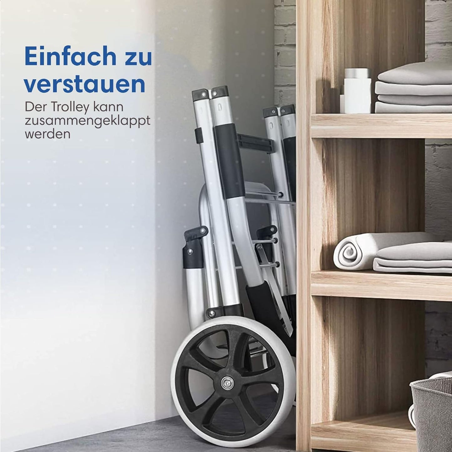 Einkaufstrolley mit Kühl- und Sackkarren-Funktion