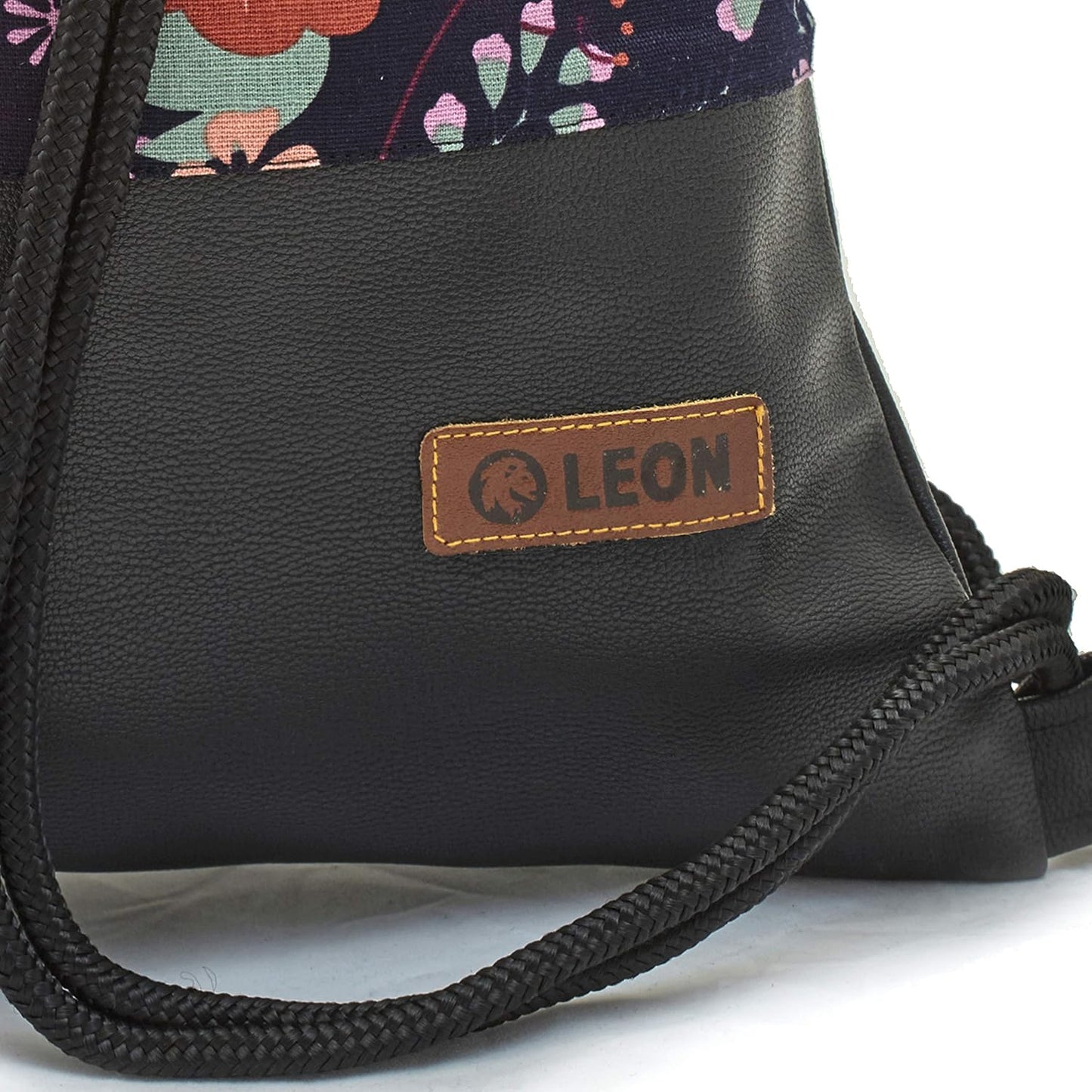 Grosser Premium Turnbeutel mit Innentaschen, Farn_schwarzpu