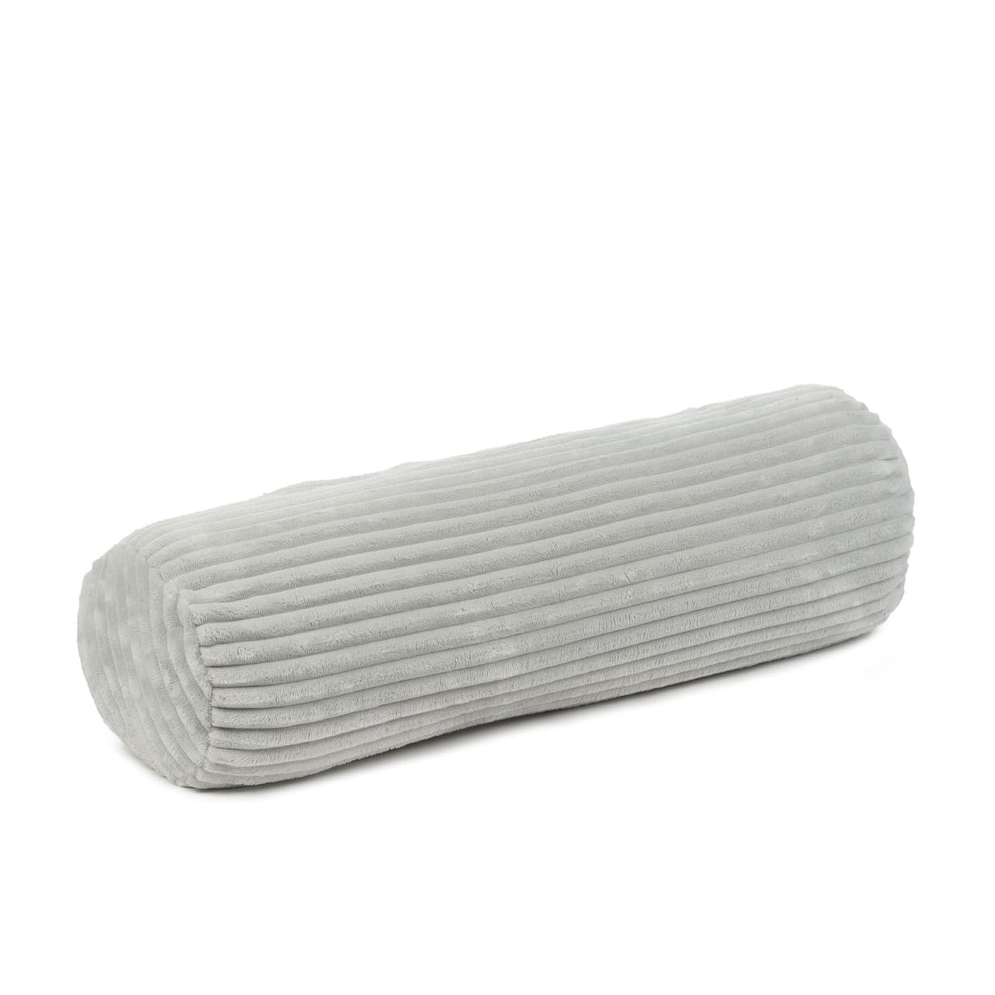 Kissenrolle in Cord Optik, Silber