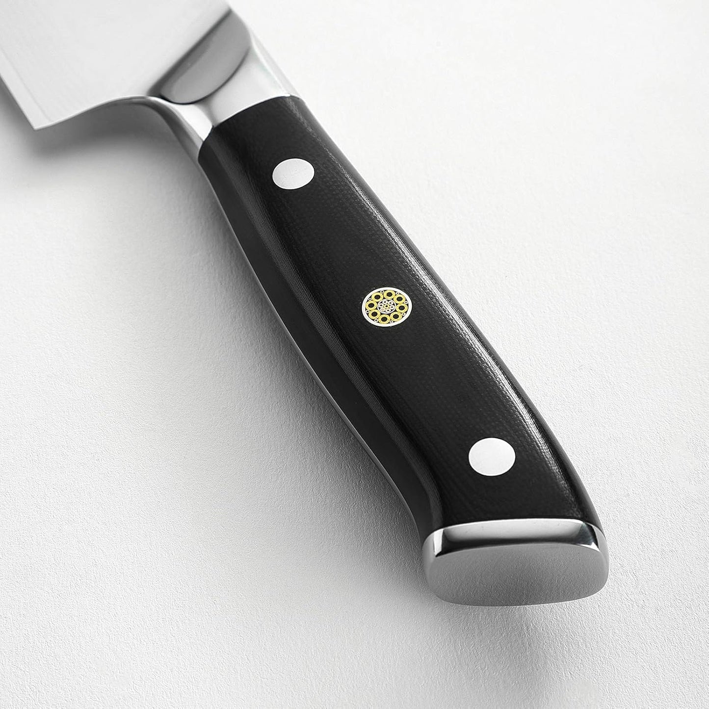 3-teiliges Damastmesser-Set mit G10 Griff, Küchenmesser Fleischmesser Allzweckmesser, C- Messerset 3tlg