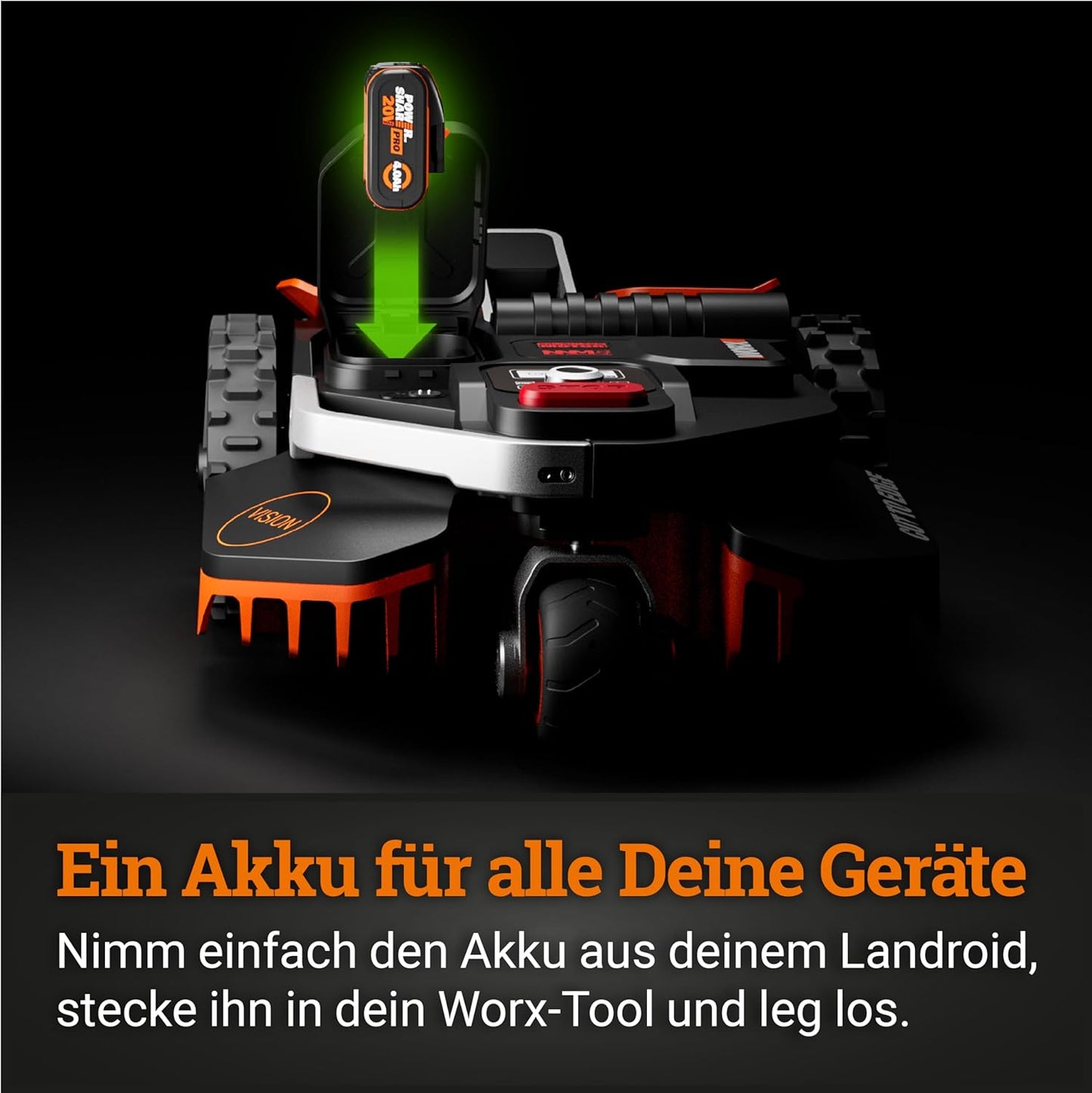 Landroid Vision M800 WR208E.1 Mähroboter für 800m² Gärten, 800m² (WIFI + Bluetooth)