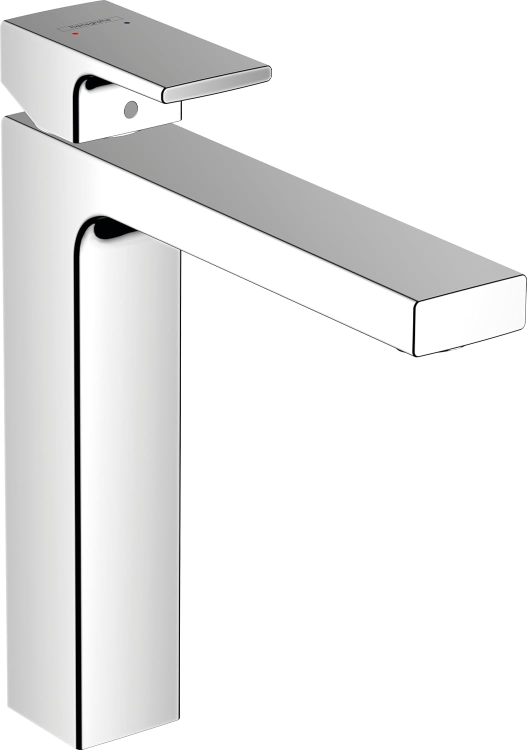 Vernis Shape Waschtischarmatur, Chrom Auslaufhöhe 190mm mit Zugstangen-Ablauf
