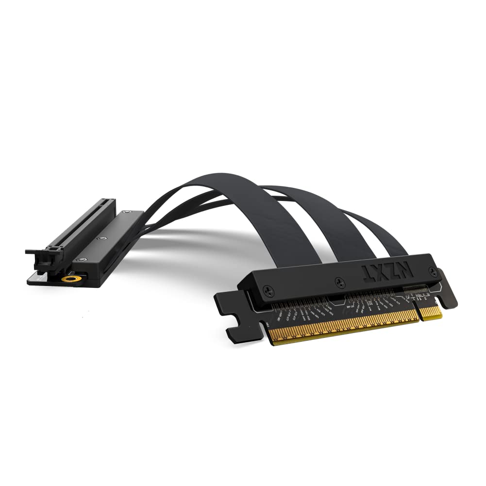 Riser Cable PCIe 4.0 x16, Verlängerungskabel, PCIe 4.0x16 Riser Cable Schwarz