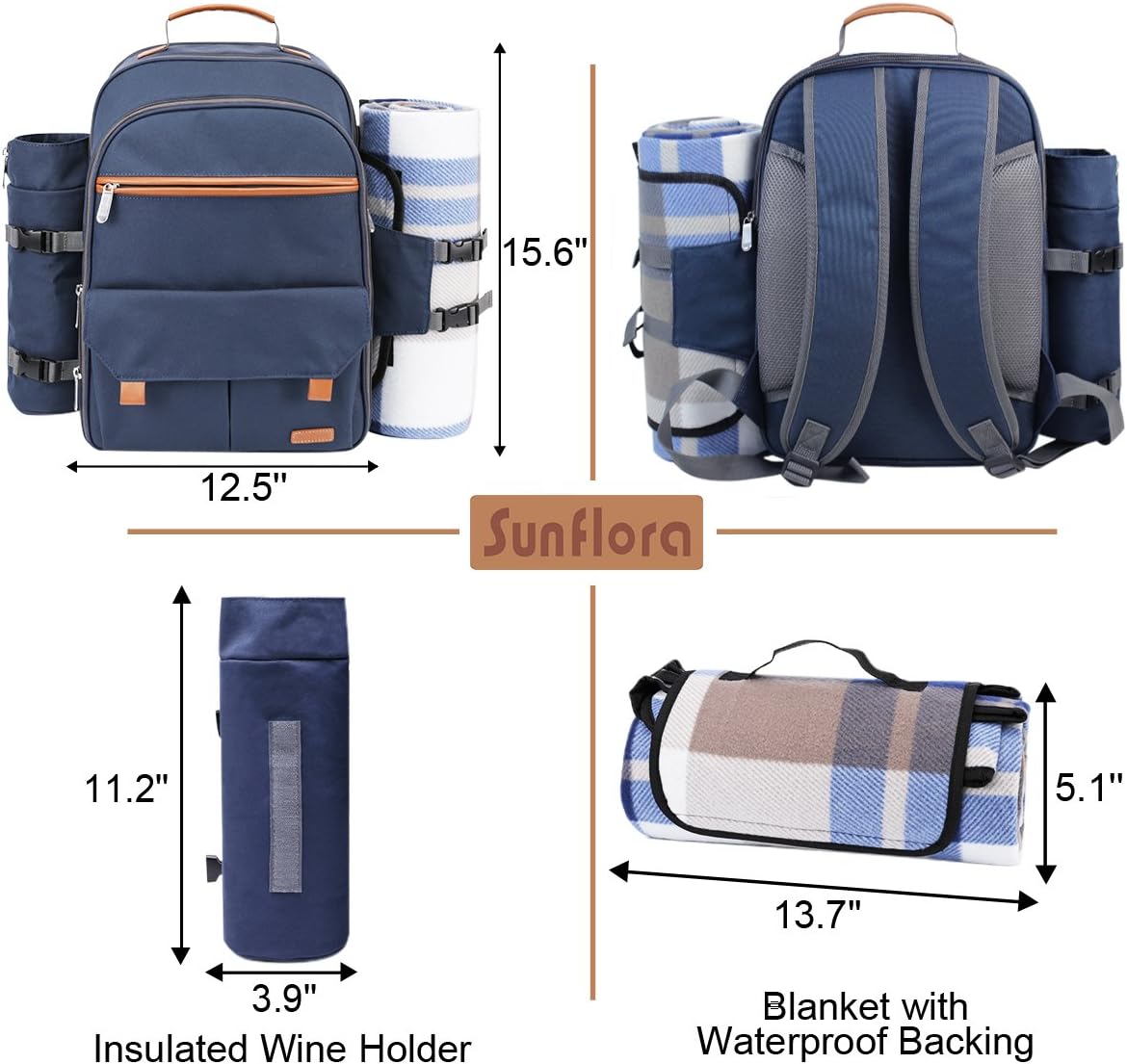 Picknick Rucksack, Marine / 4 person