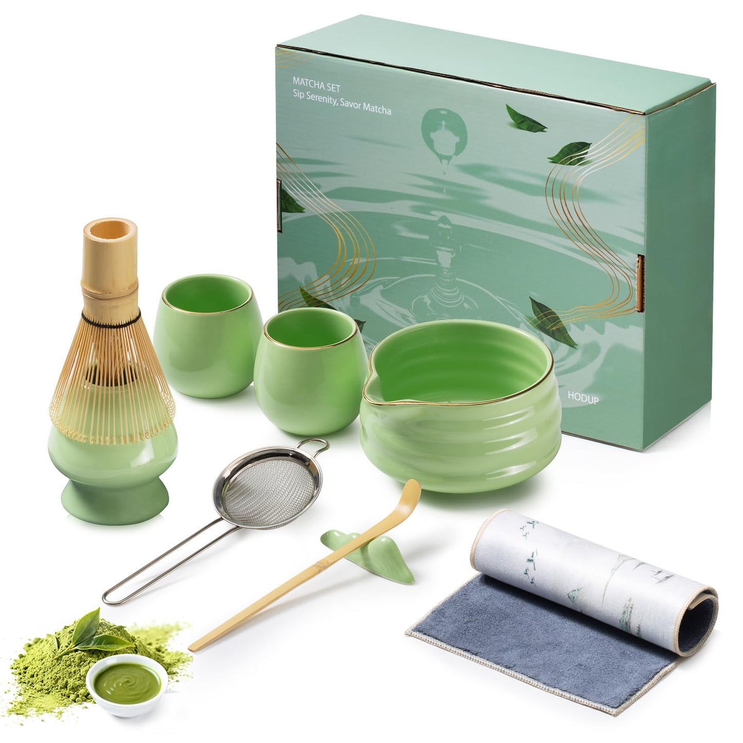 Matcha Teezeremonie-Set, Grün