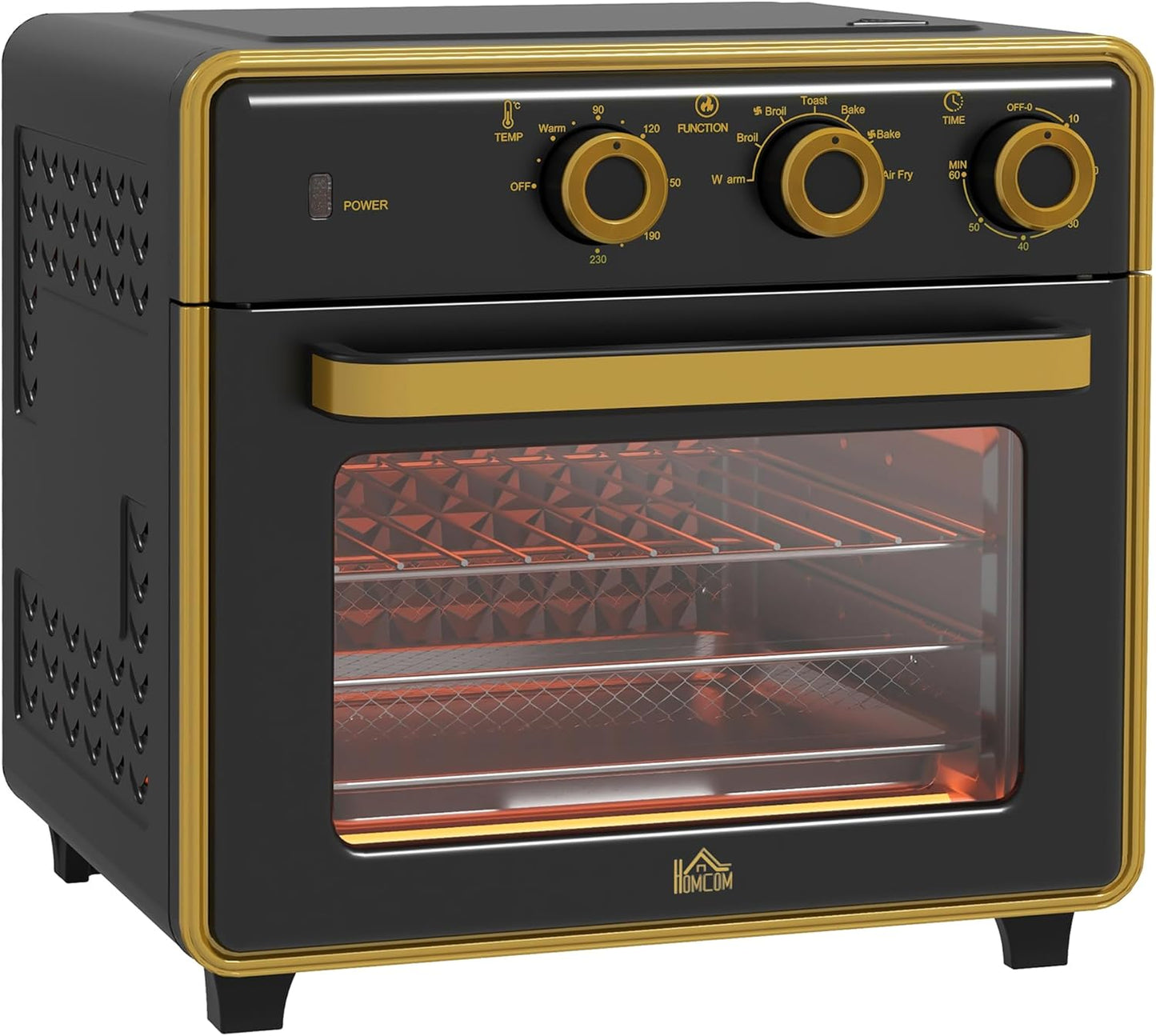 Minibackofen, Schwarz+gold