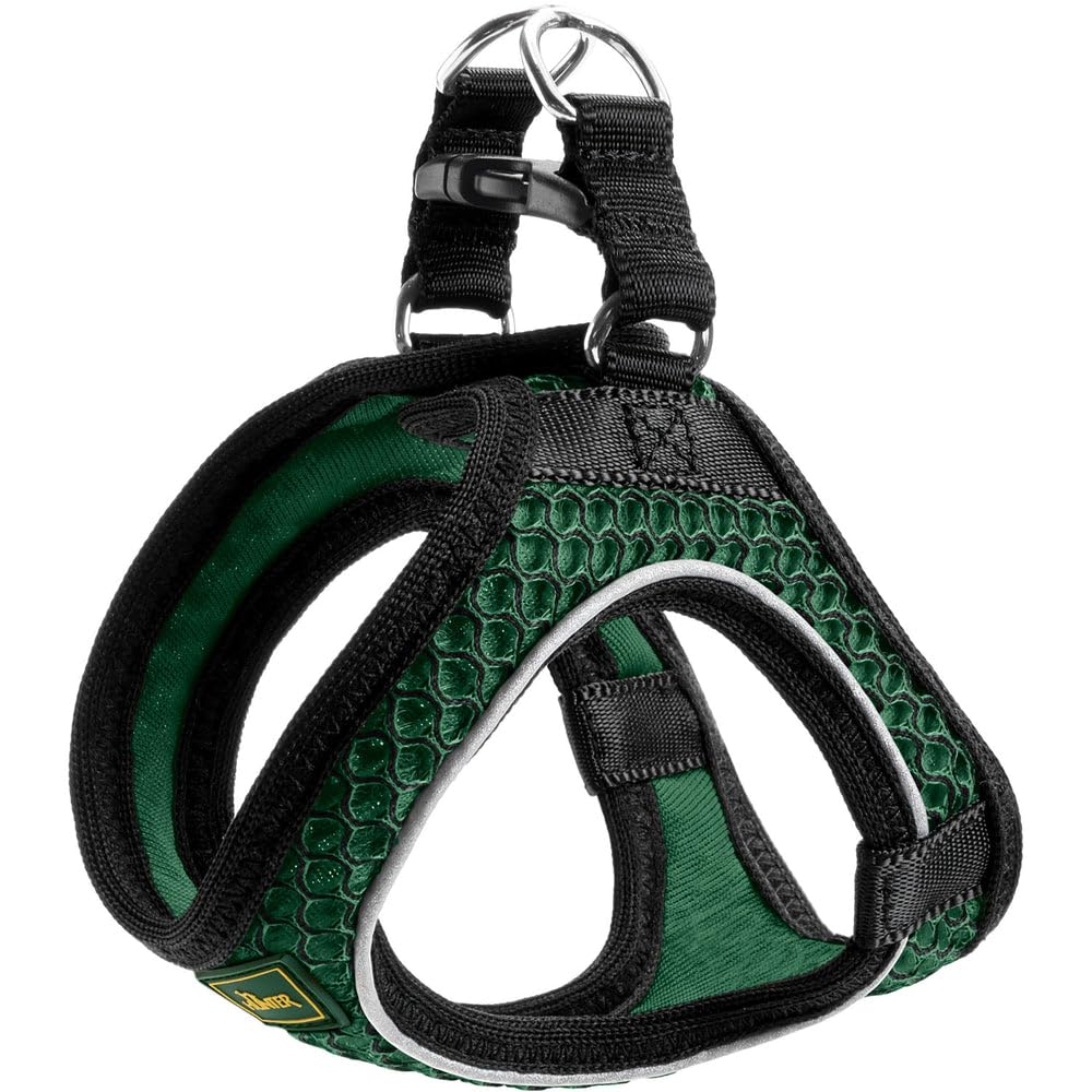 Hundegeschirr Hilo Comfort, dunkelgrün XS