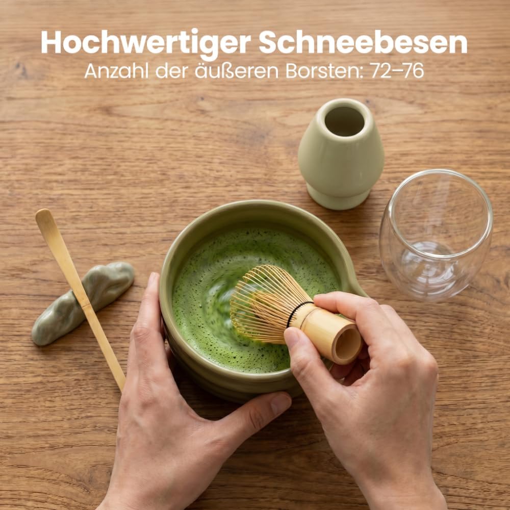 Matcha Tee Set mit Zubehör, Grün