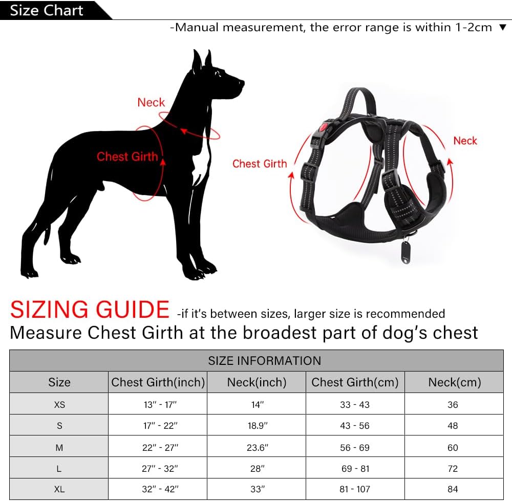 Hundegeschirr-Set inkl. Leine mit Reflexstreifen, M