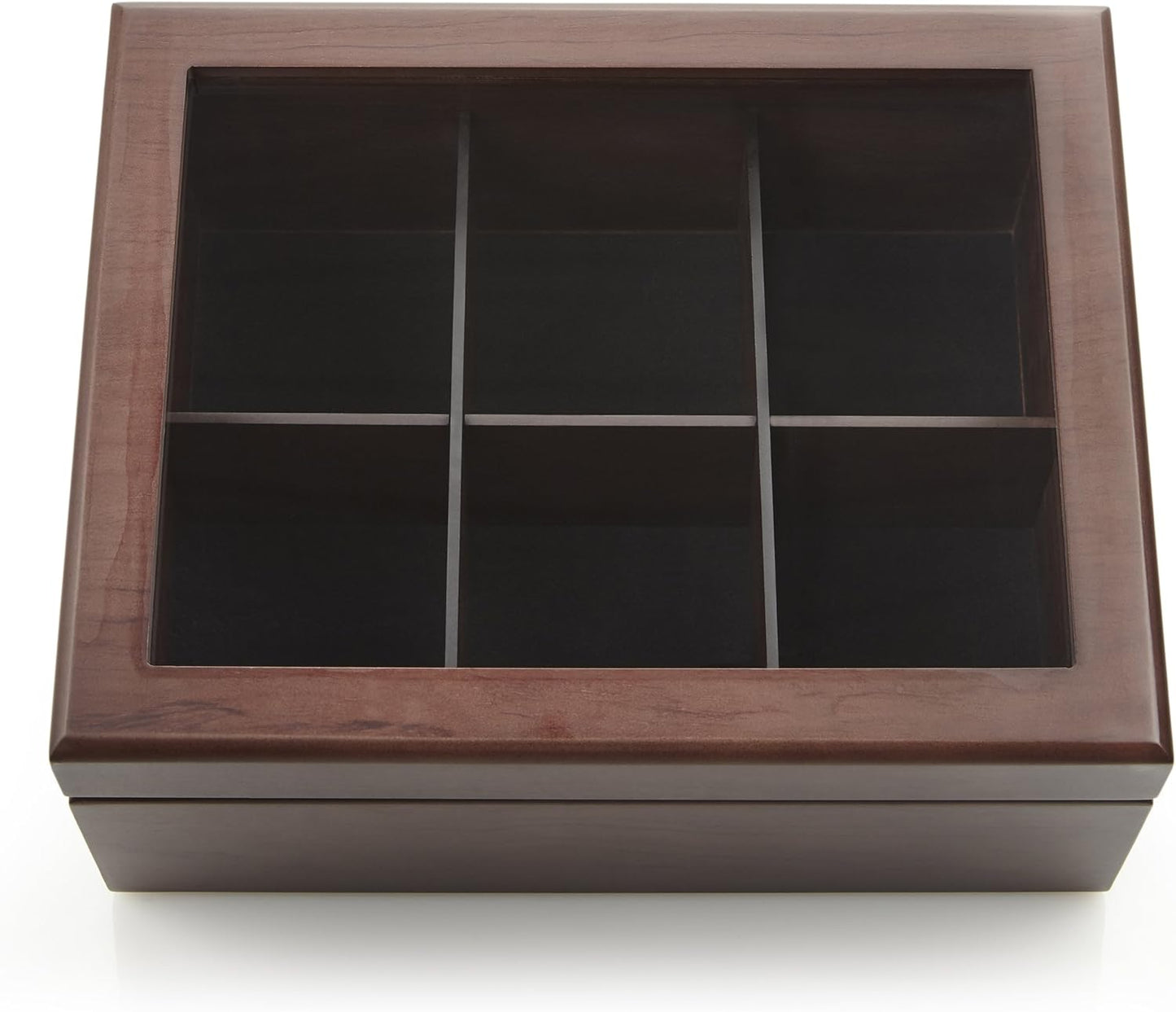 Tee-Aufbewahrungs-Box, Walnut 6-Compartment