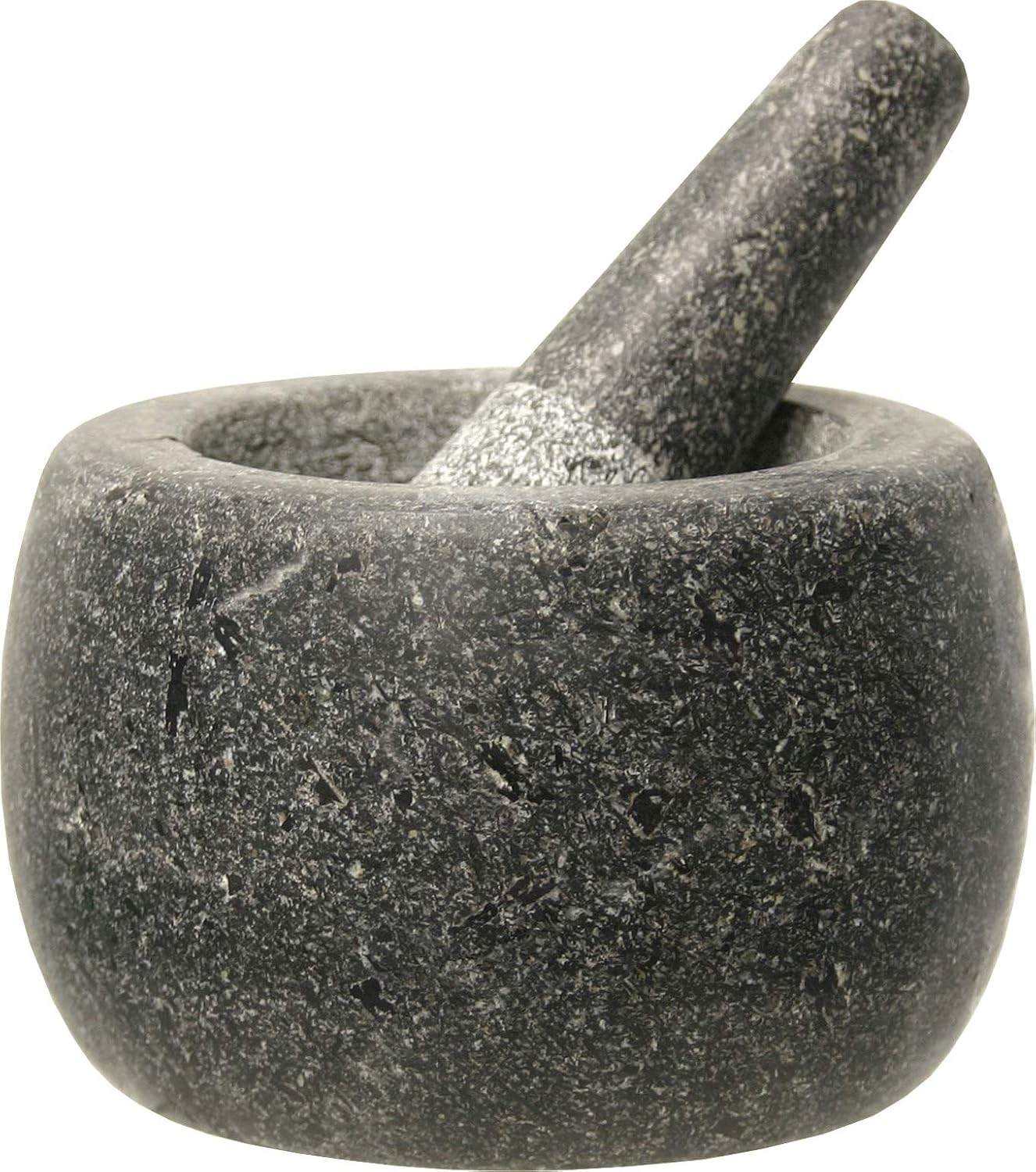 17204 Steinmörser mit Stössel, 14 x 10 cm