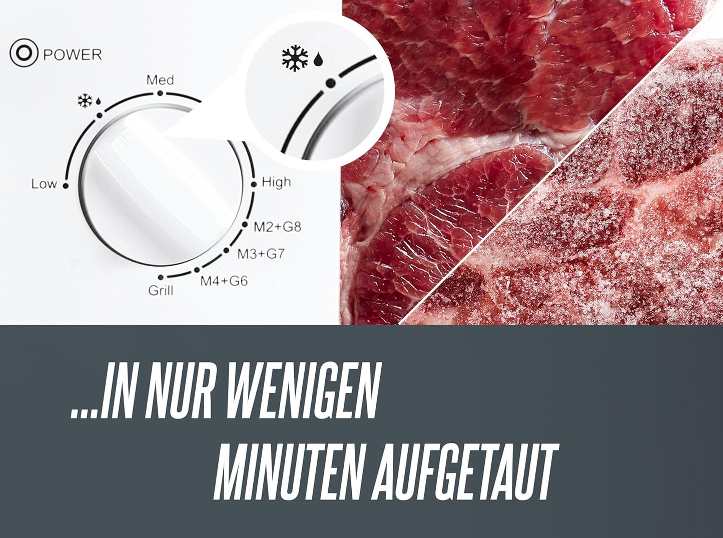 Mikrowelle mit Grillfunktion, Weiß