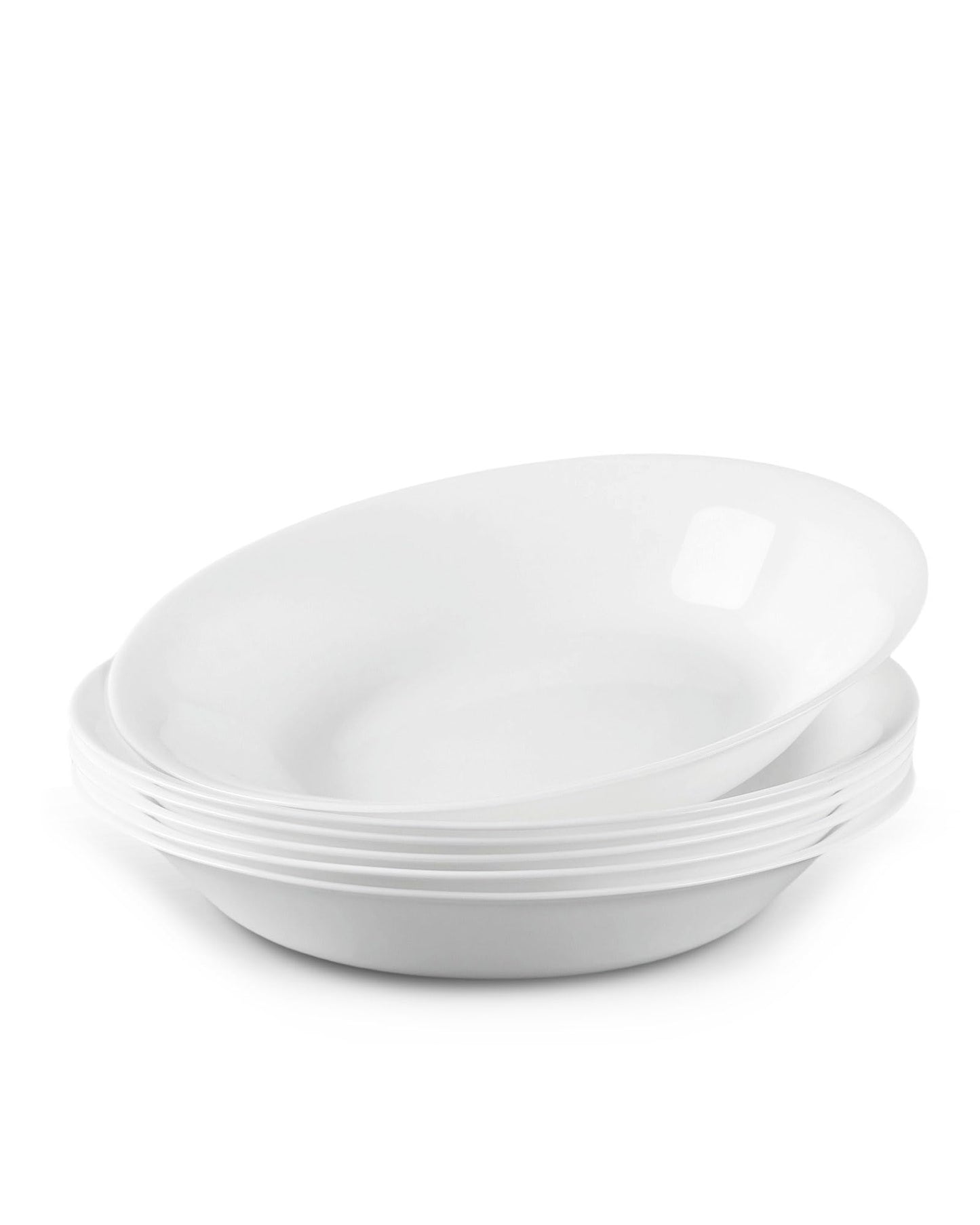 6-teiliges Suppenschüssel-Set, mikrowellen- und spülmaschinenfest, Weiss 1L-6-teilig