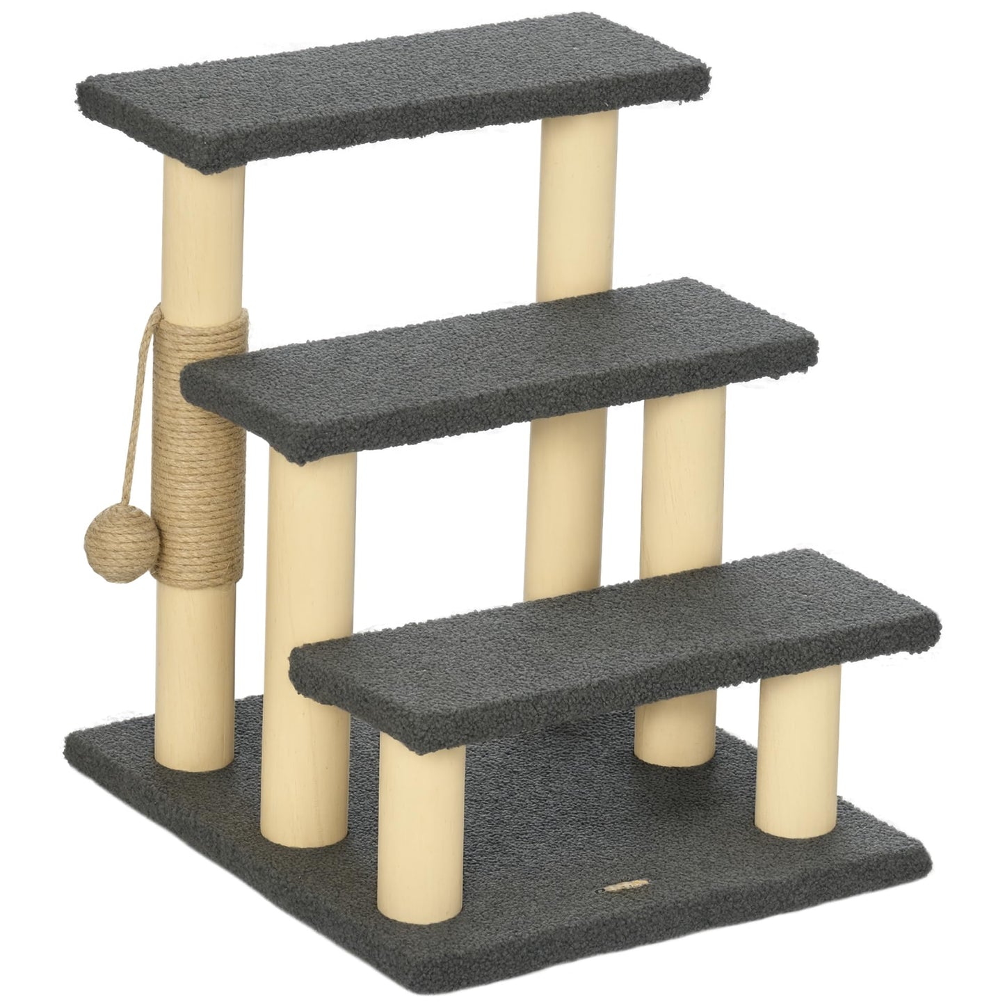 3-stufige Katzentreppe mit Sisalsäule