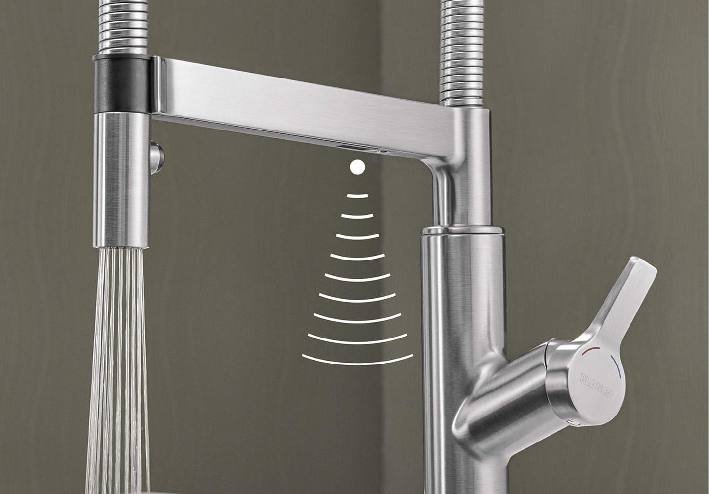 522407 SOLENTA-S Senso UltraResist S Küchenarmatur, Sensor Hebel rechts Pvd Steel