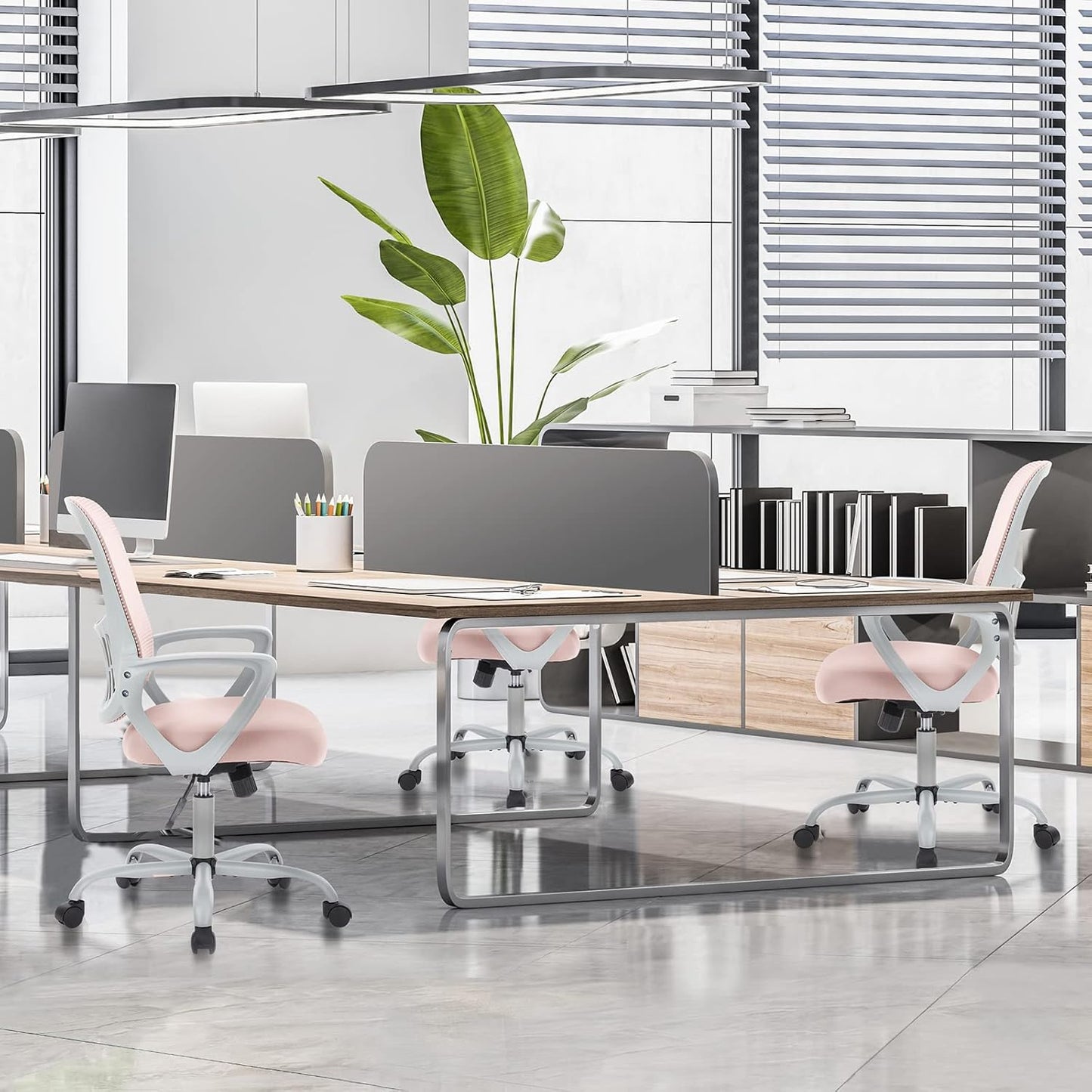 Ergonomischer Bürostuhl, Rosa