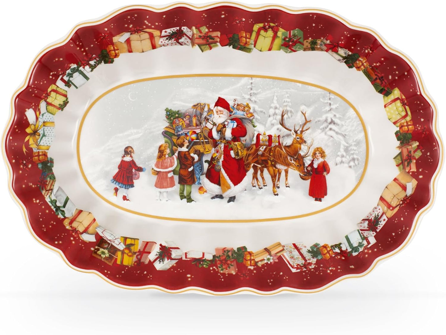 Toy's Fantasy Weihnachtsteller, Rot Groß
