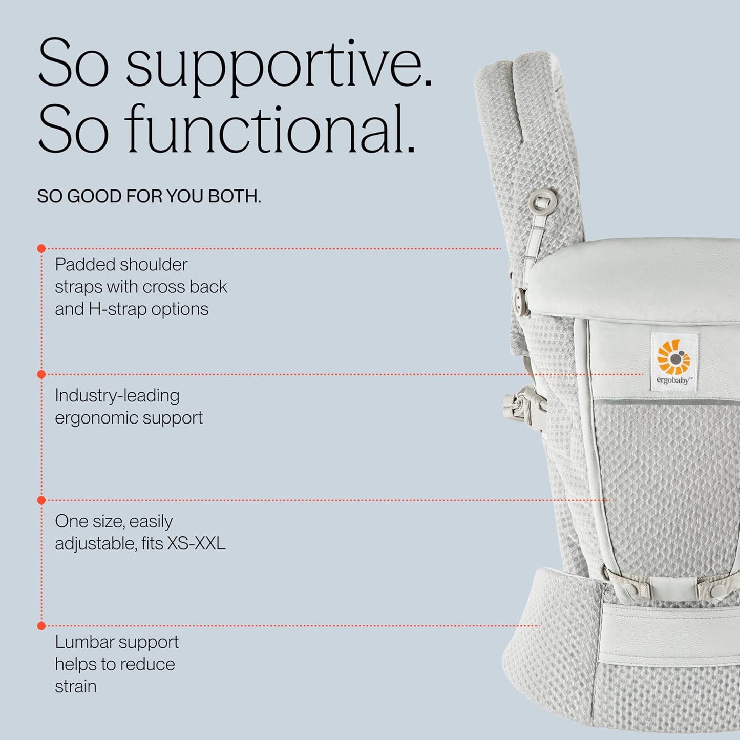 Adapt Soft Flex Mesh, SoftFlex Mesh Pearl Grey