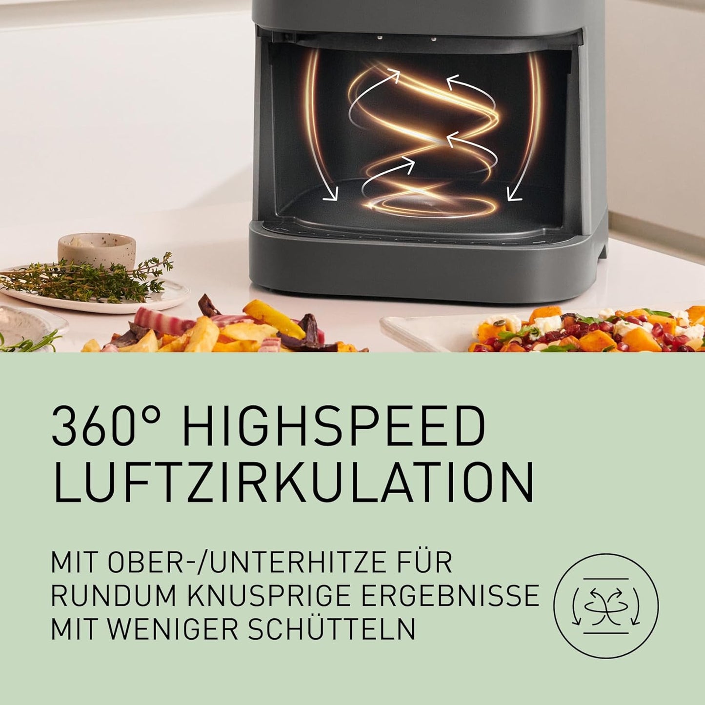NF-CC500SXE Air Fryer mit Sichtfenster, NF-CC500SXE
