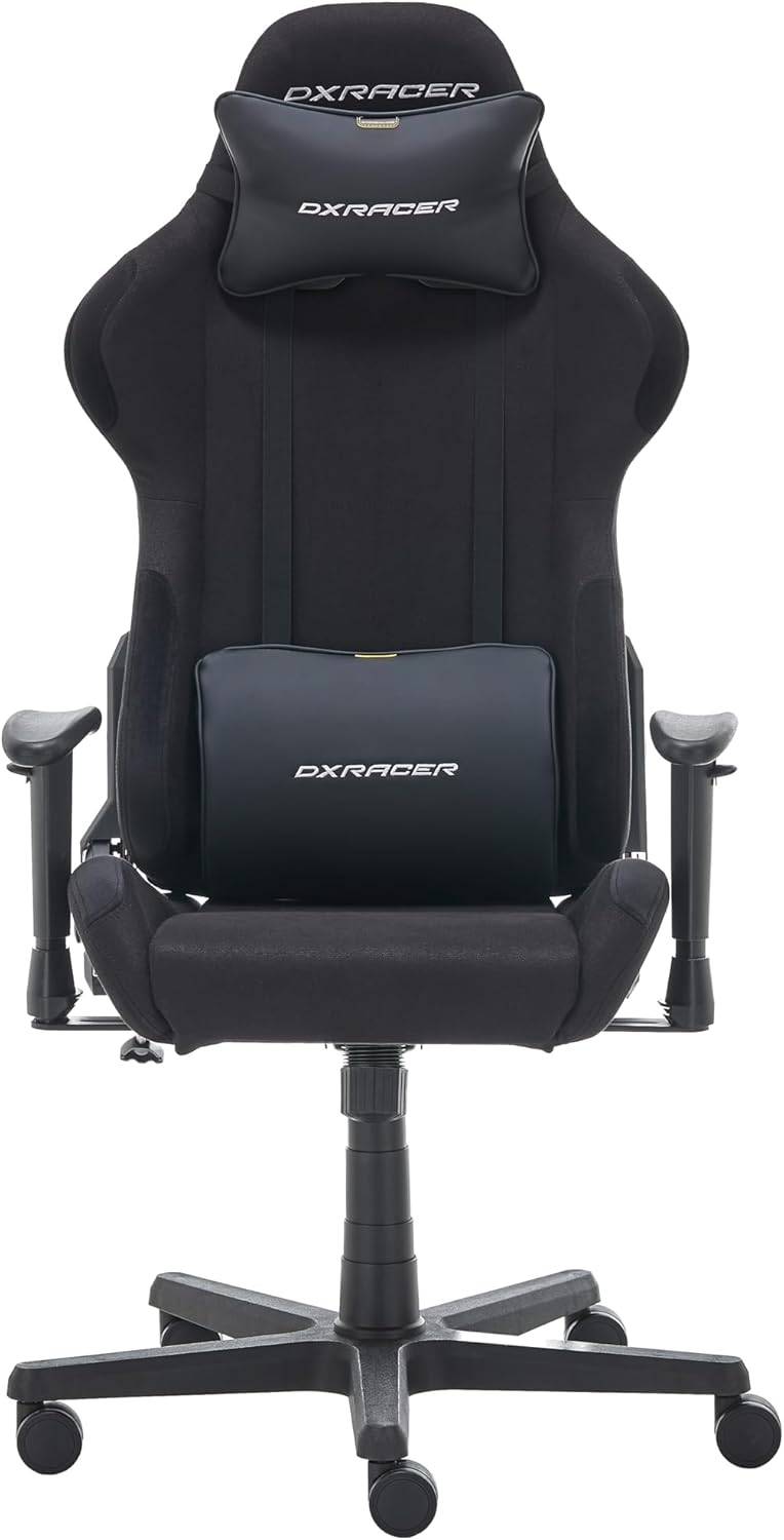 Ergonomischer Gaming-/Bürostuhl mit Wippfunktion, DXRacer FORMULA Schwarz Standardlieferung