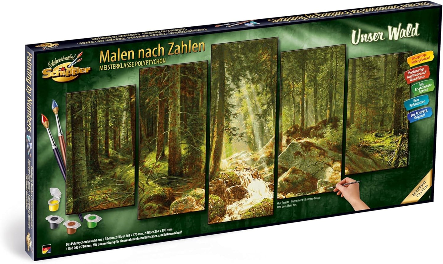 Malen nach Zahlen Unser Wald