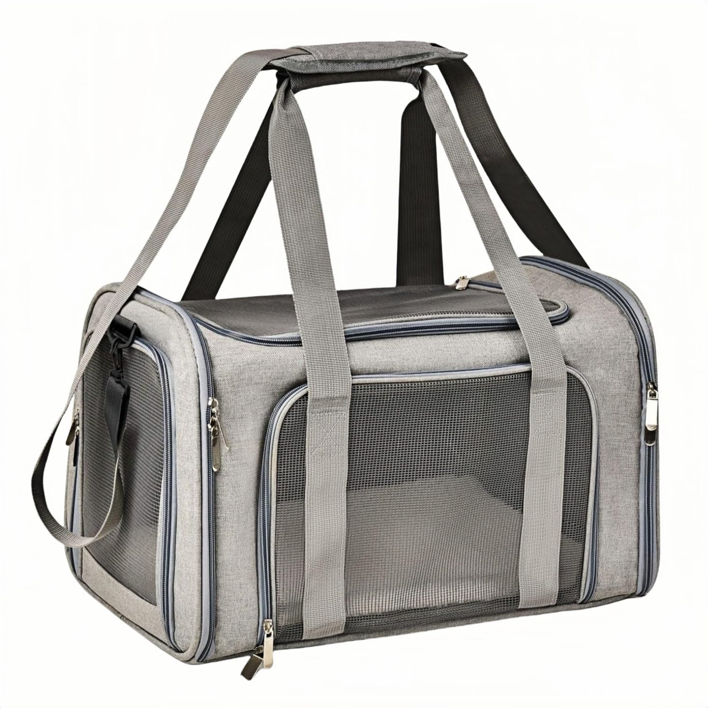 Tragbare Haustiertasche für Hunde & Katzen, Grauton
