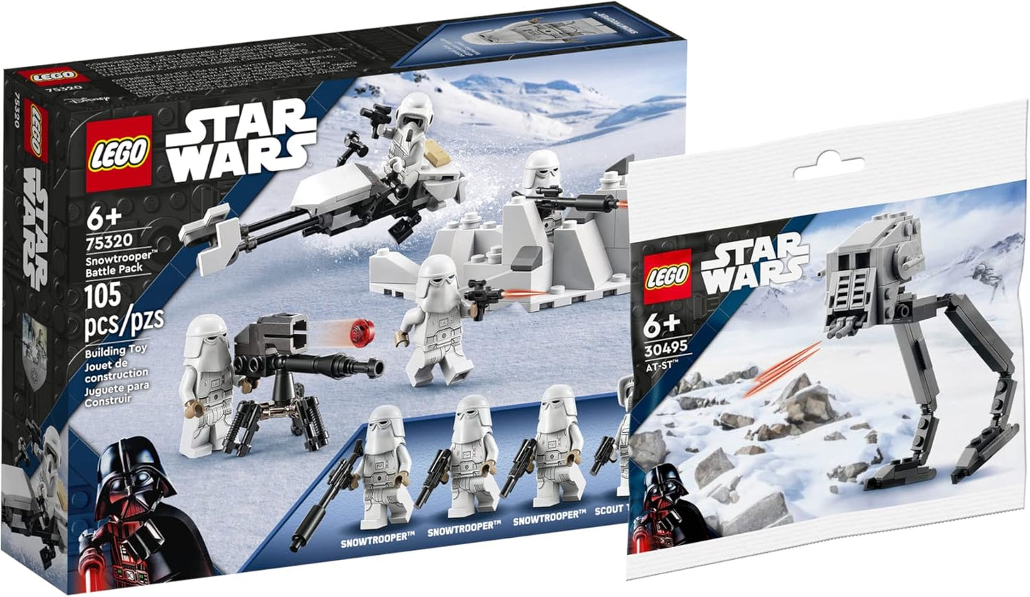 2er-Lego Set: Snowtrooper Battle Pack (75320) & "AT-ST" (30495)