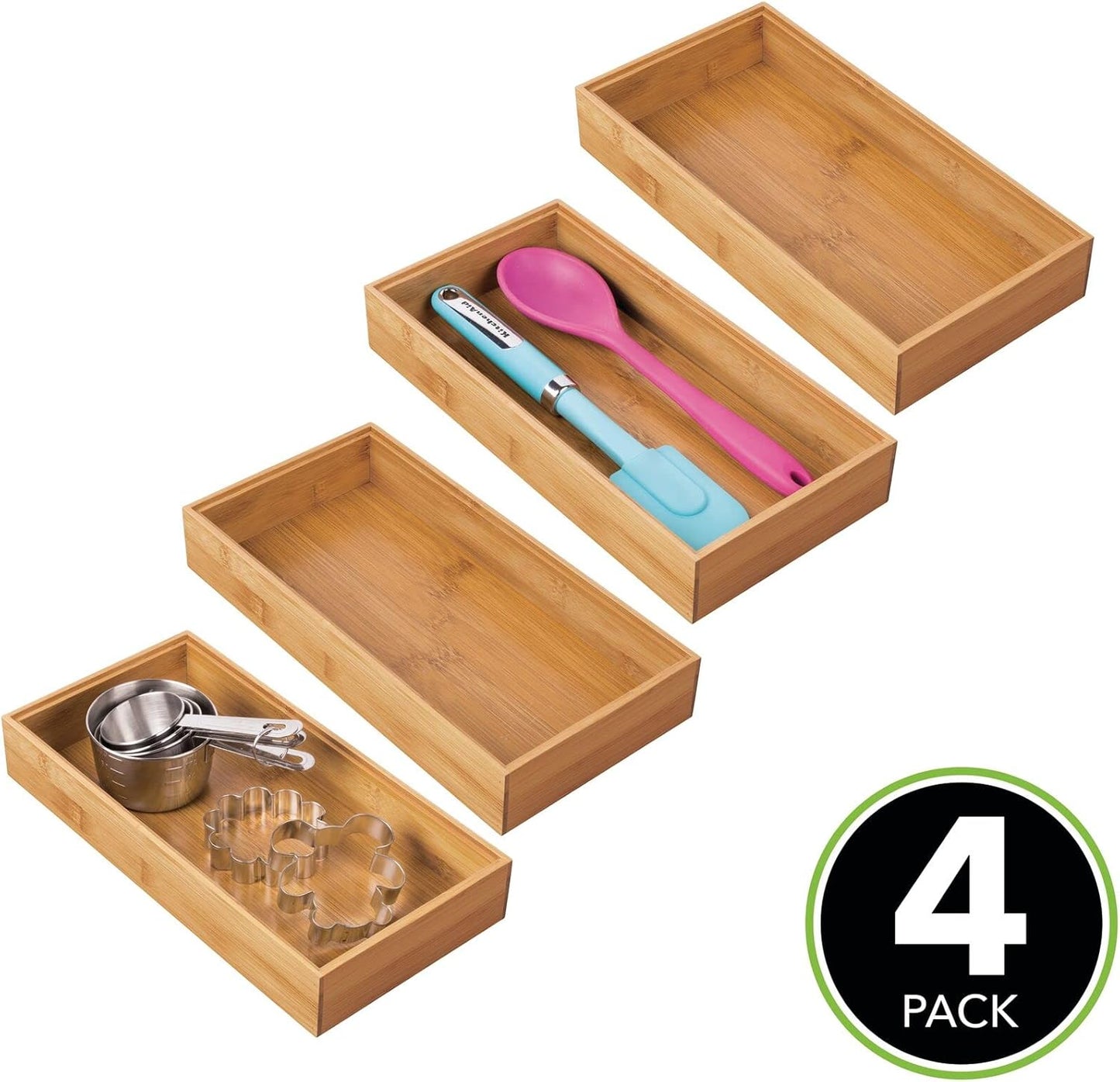4er-Set Aufbewahrungsbox für die Küche, 30,5 x 15,2 x 5,1 cm