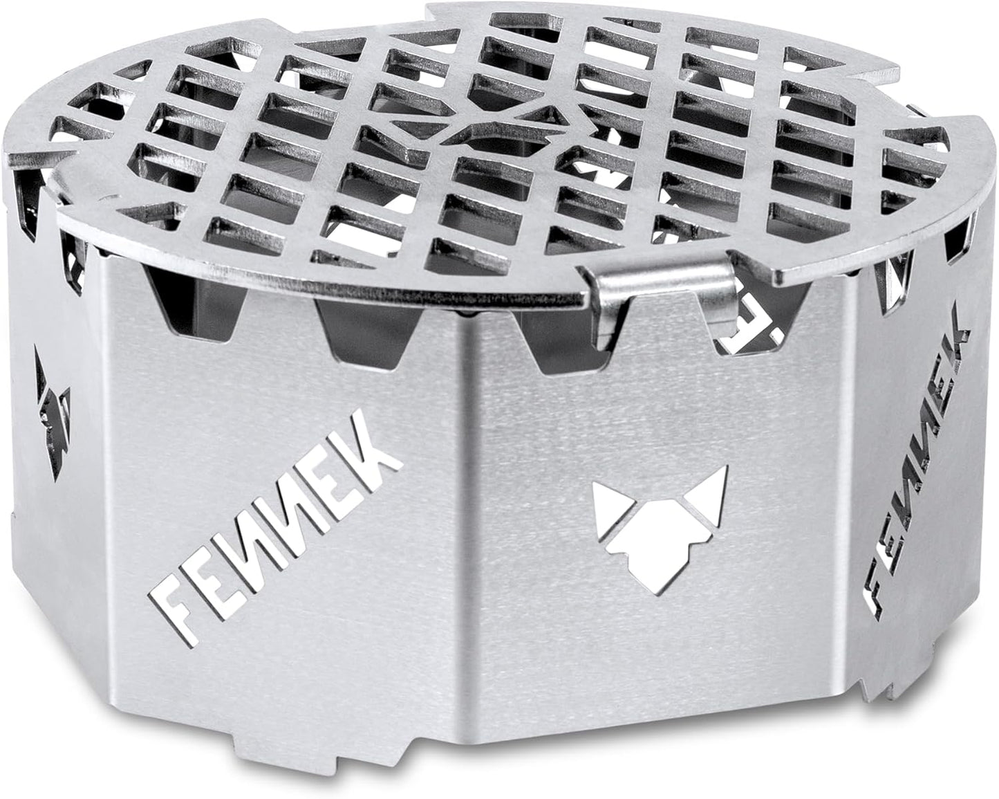 BBQ Wok Aufsatz für Feuerplatten, FENNEK BBQ WOK Aufsatz für Feuerplatten mit Loch Ø 20 cm