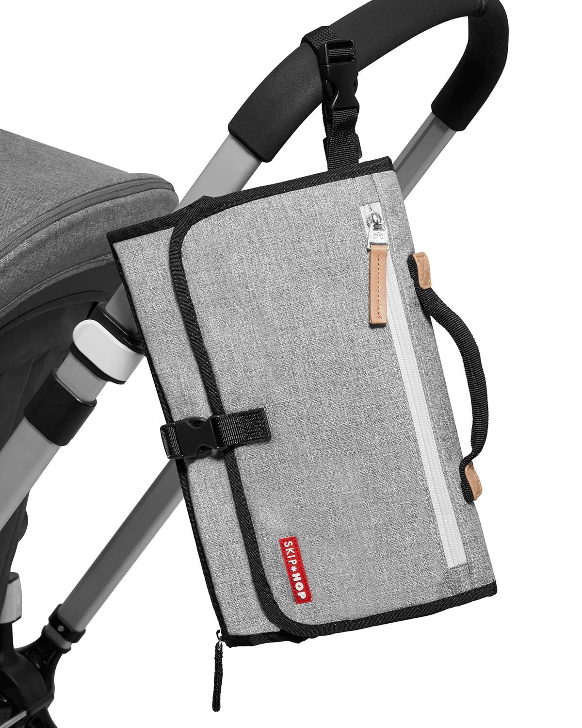 Pronto Mini Wickeltasche mit Wickelunterlage, grau Einfarbige