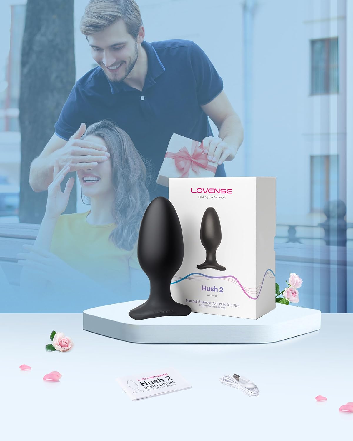 Hush 2 Analvibrator mit App-Steuerung, Hush2-57mm