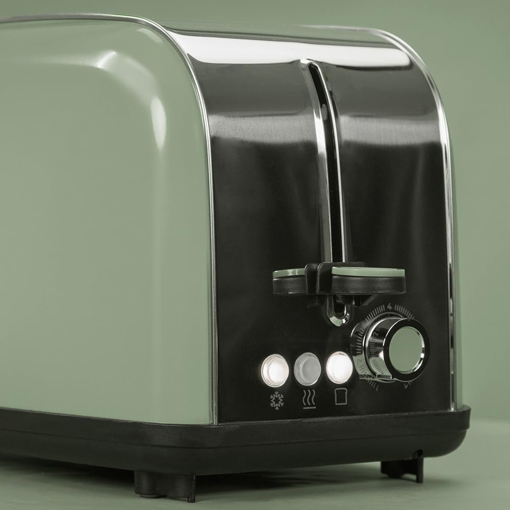 Toaster Toastin Time, 2 Kurze Schlitze + Stäbe Green