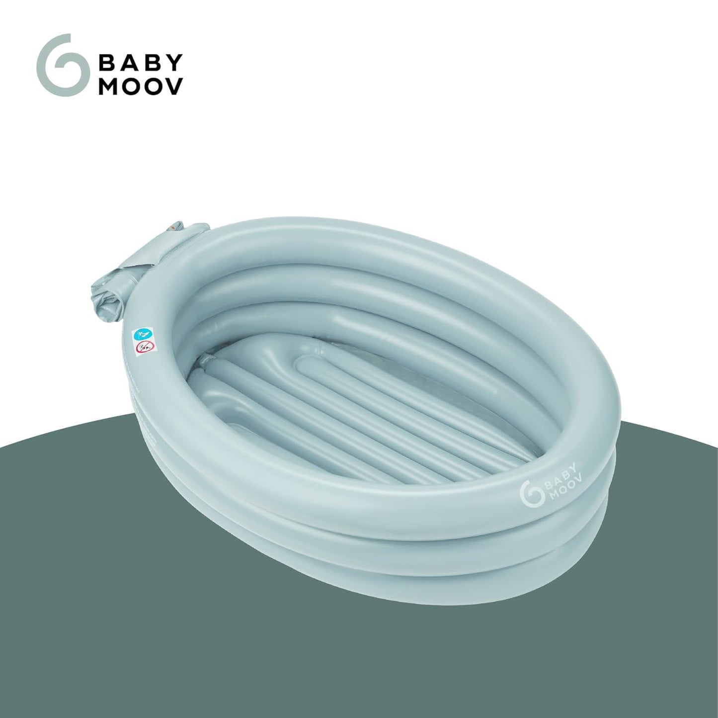 Aufblasbare Babybadewanne mit Neugeboreneneinsatz, Aqua Dots